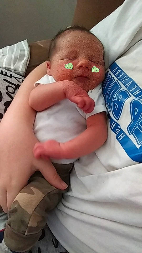 Liam is registered to the contest to win money with this photo: baby, bedtime, birth, cheek, child, hand, nap, person, skin, sleep, toddler