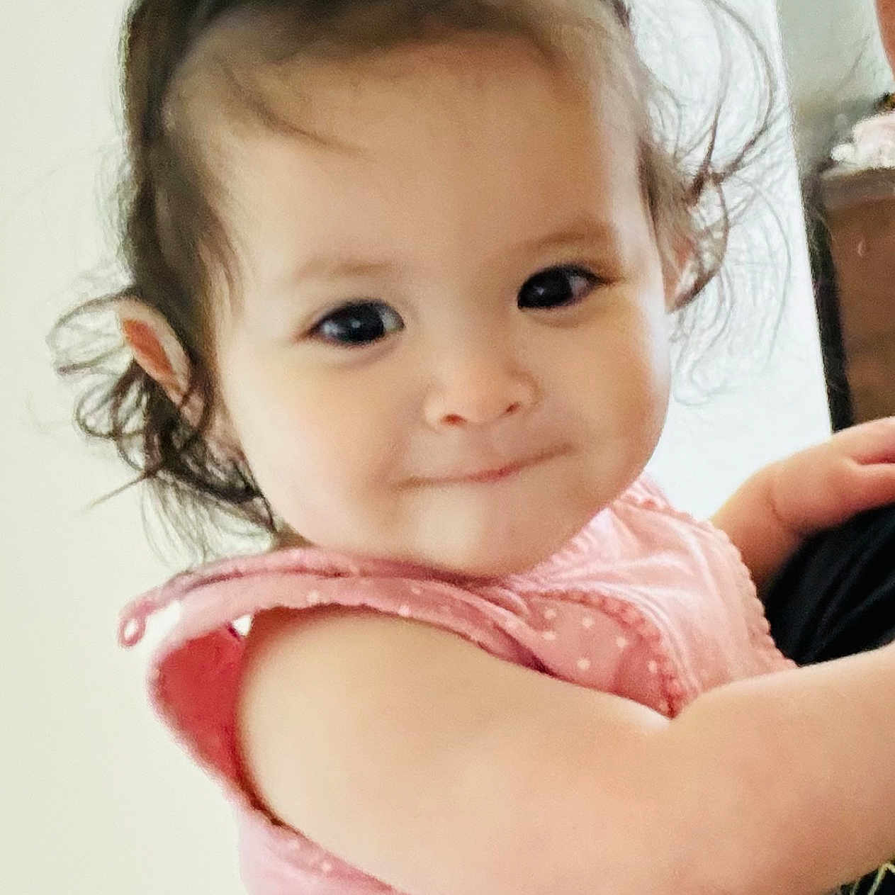 Renfri joined the competition — help win amazing prizes! accessories, baby, bodypart, clothing, dress, earring, face, finger, hair, hand, happy, head, jewelry, mouth, person, photography, ponytail, portrait, shoulder, smile