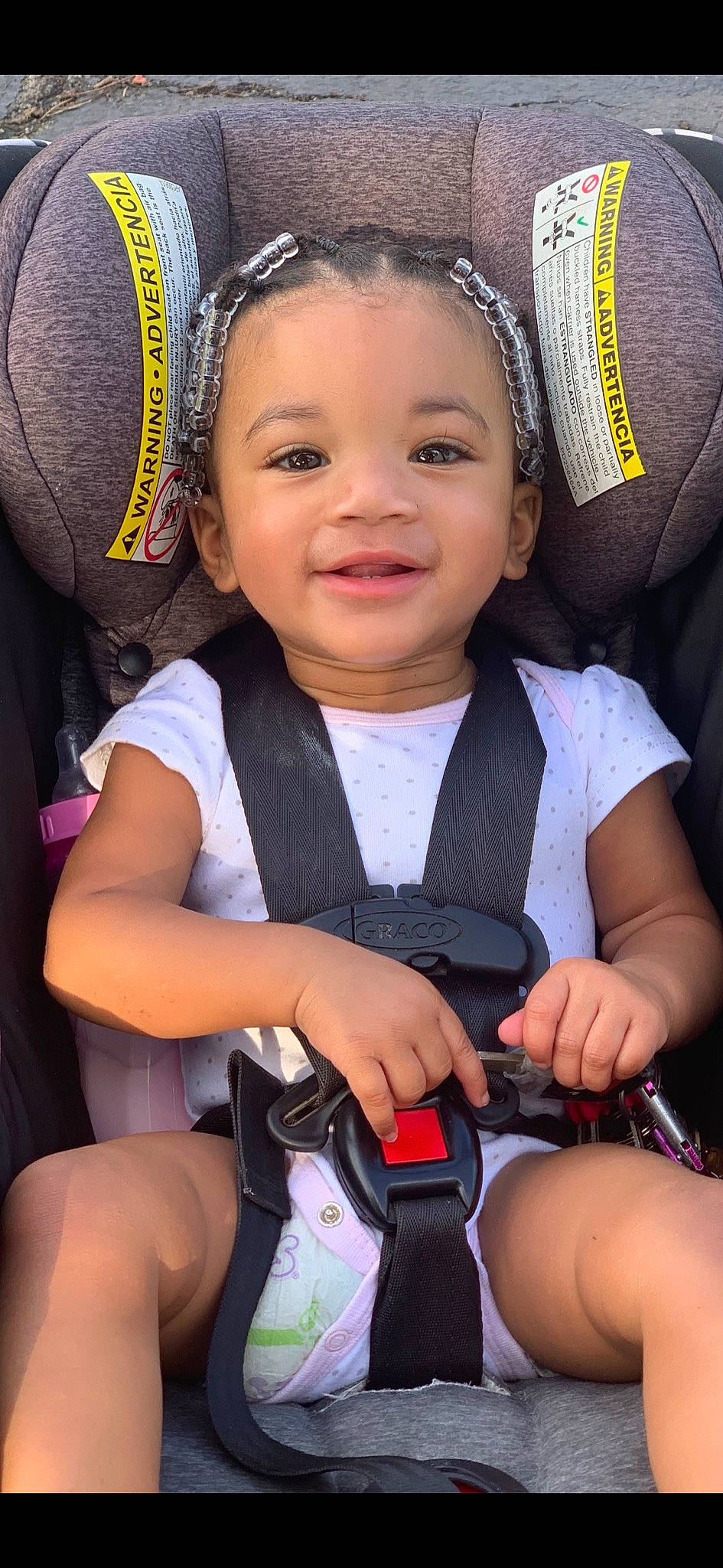 Joy joined the competition — help win amazing prizes! arm, child, cool, eye, face, facial_expression, finger, fun, gesture, hairstyle, hand, happy, head, joy, organ, people, person, photograph, pink, product