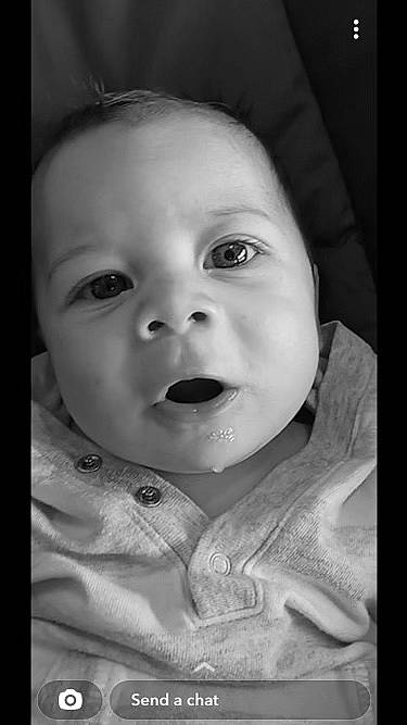Joaquin is registered to the contest to win money with this photo: art, baby, baby_toddler_clothing, black_and_white, cheek, child, darkness, eyelash, flash_photography, fun, happy, iris, lip, monochrome, monochrome_photography, mouth, nose, person, smile, style