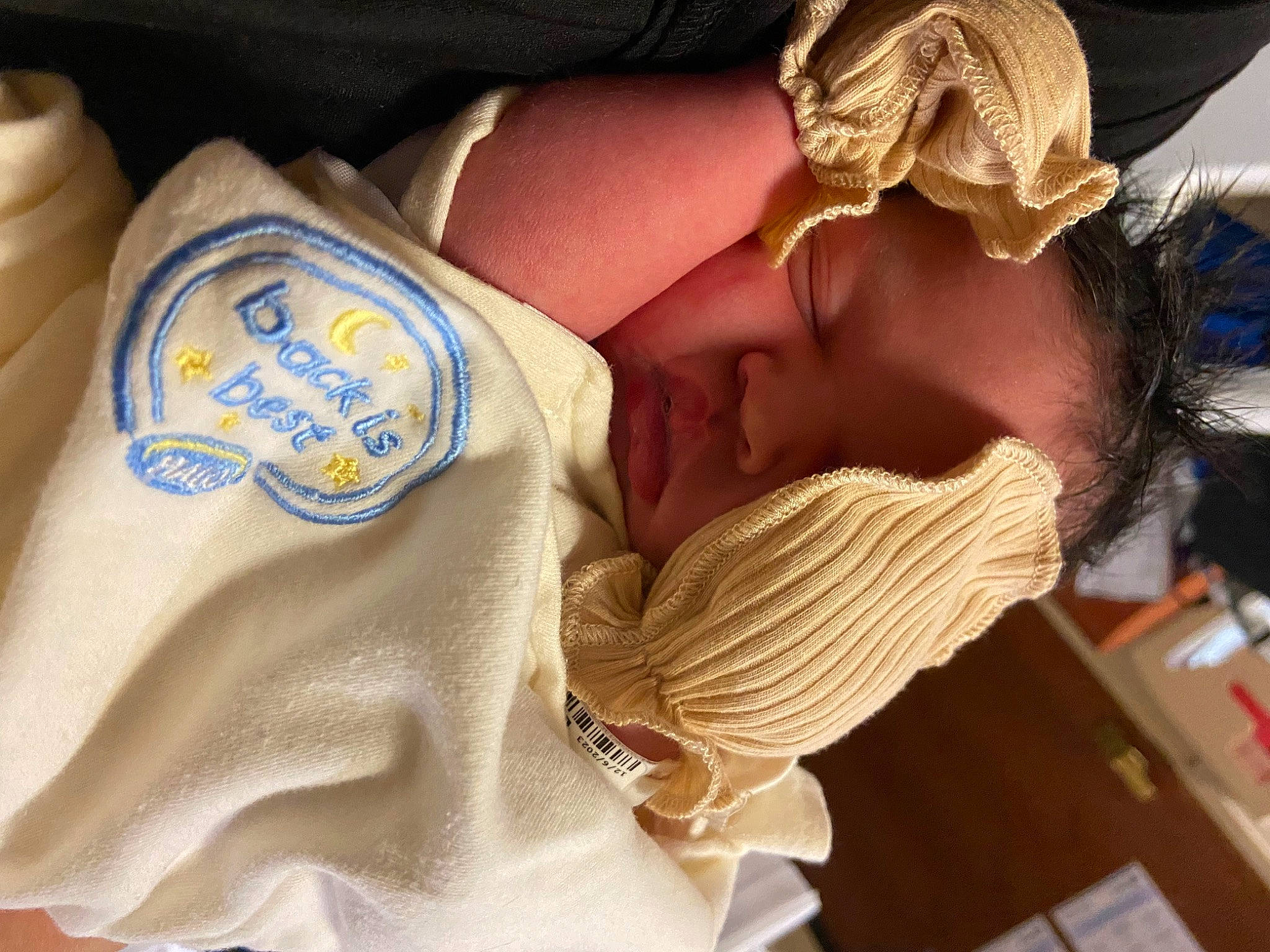 Kaliyah Kay-nicole is registered to the contest to win money with this photo: abdomen, baby, baby_products, child, comfort, elbow, eyewear, happy, human_leg, linens, logo, nap, person, sitting, sleep, sleeve, toddler