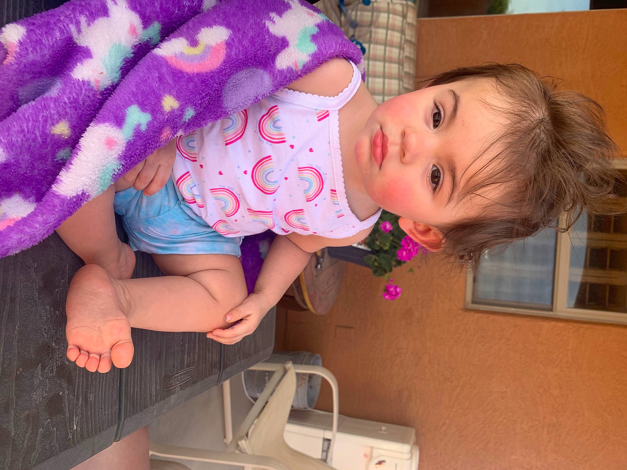 Memory Rayne joined the competition — help win amazing prizes! arm, baby, baby_toddler_clothing, cheek, child, dress, eye, face, finger, fun, hand, happy, nose, pattern, person, pink, skin, sleeve, sock, toddler