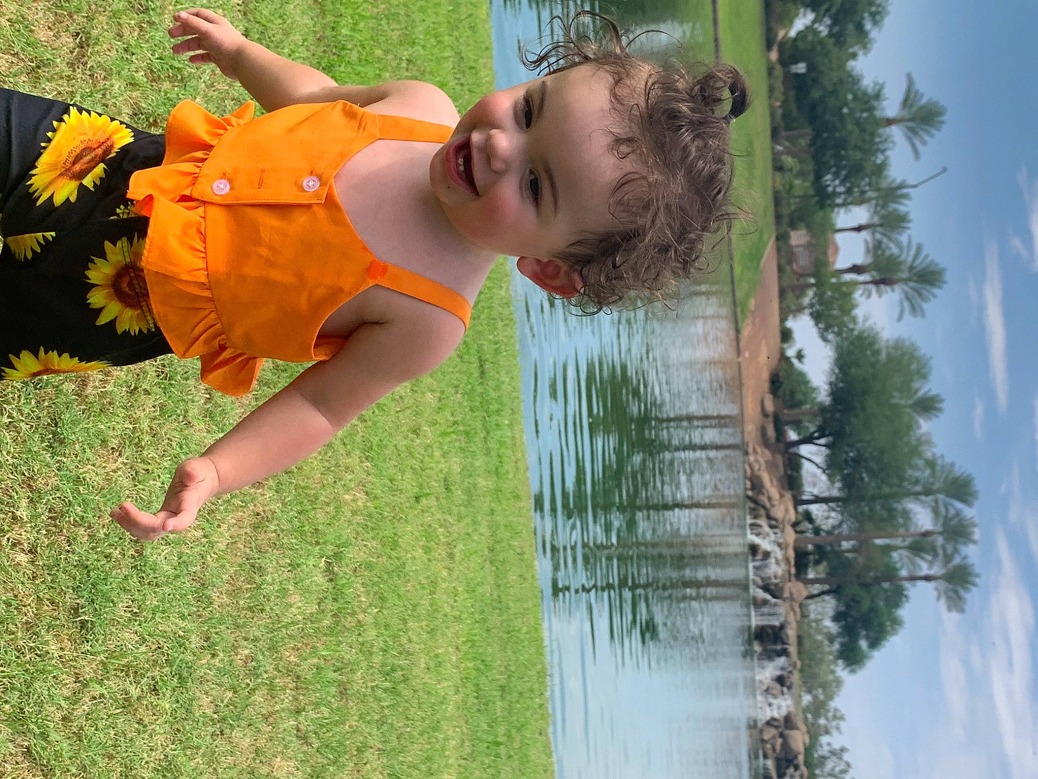 Memory Rayne is registered to the contest to win money with this photo: baby, child, cloud, fun, grass, grassland, green, happy, joy, leisure, people_in_nature, person, plant, play, recreation, reflection, sky, smile, summer, toddler