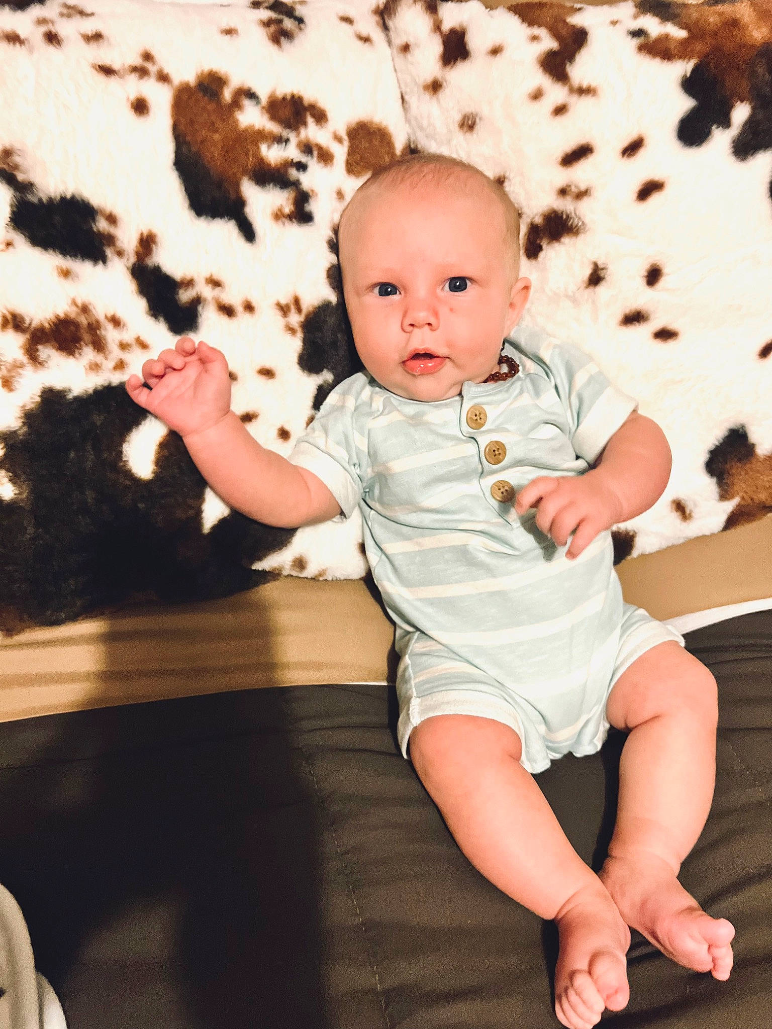 Kash joined the competition — help win amazing prizes! baby, baby_toddler_clothing, cheek, comfort, eye, finger, flash_photography, foot, fun, gesture, happy, human_body, human_leg, people_in_nature, person, skin, sleeve, sock, t_shirt, thigh