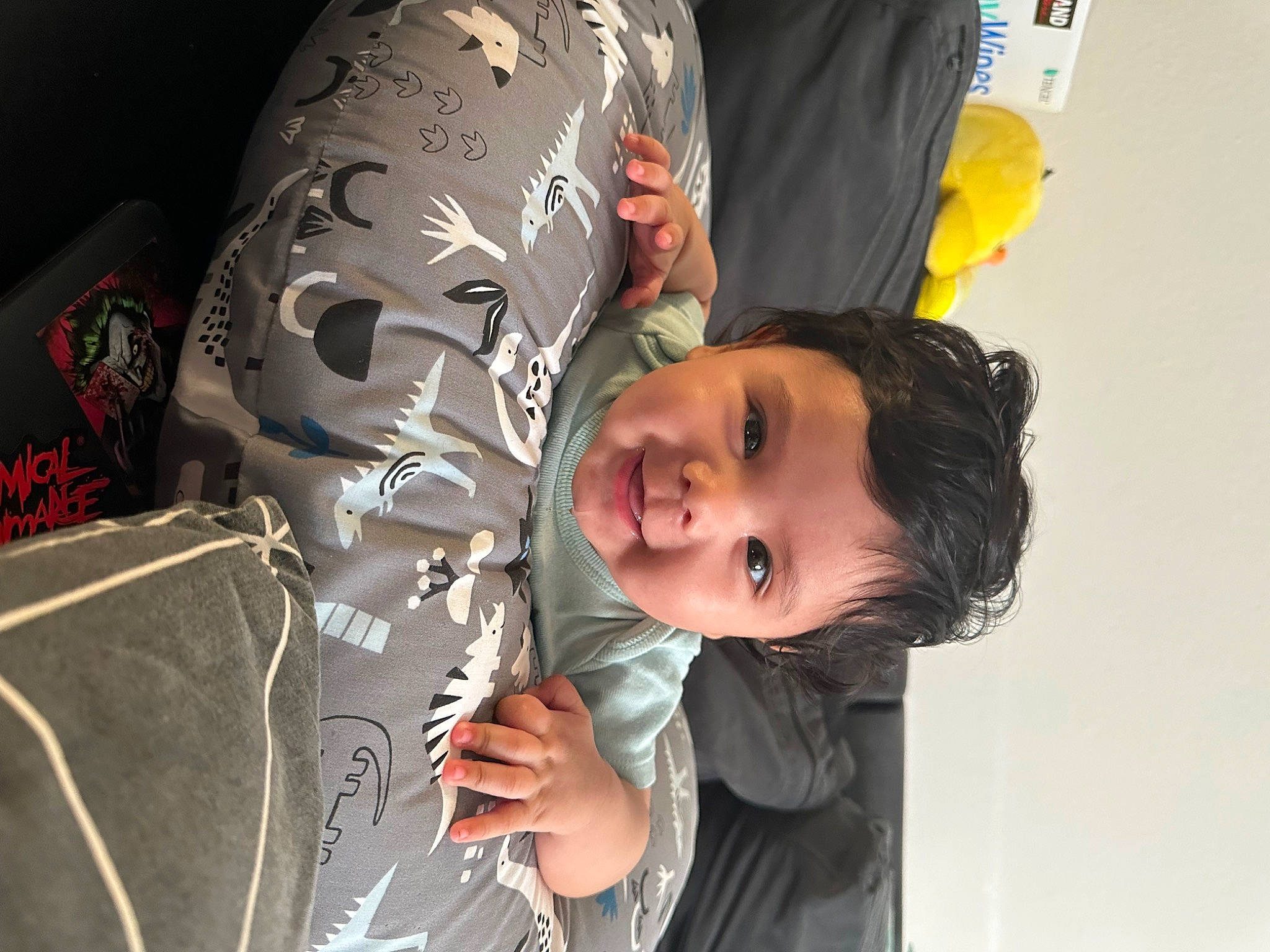 Nicolas is registered to the contest to win money with this photo: baby, child, event, flash_photography, fun, happy, person, personal_protective_equipment, recreation, smile, t_shirt, toddler, tree