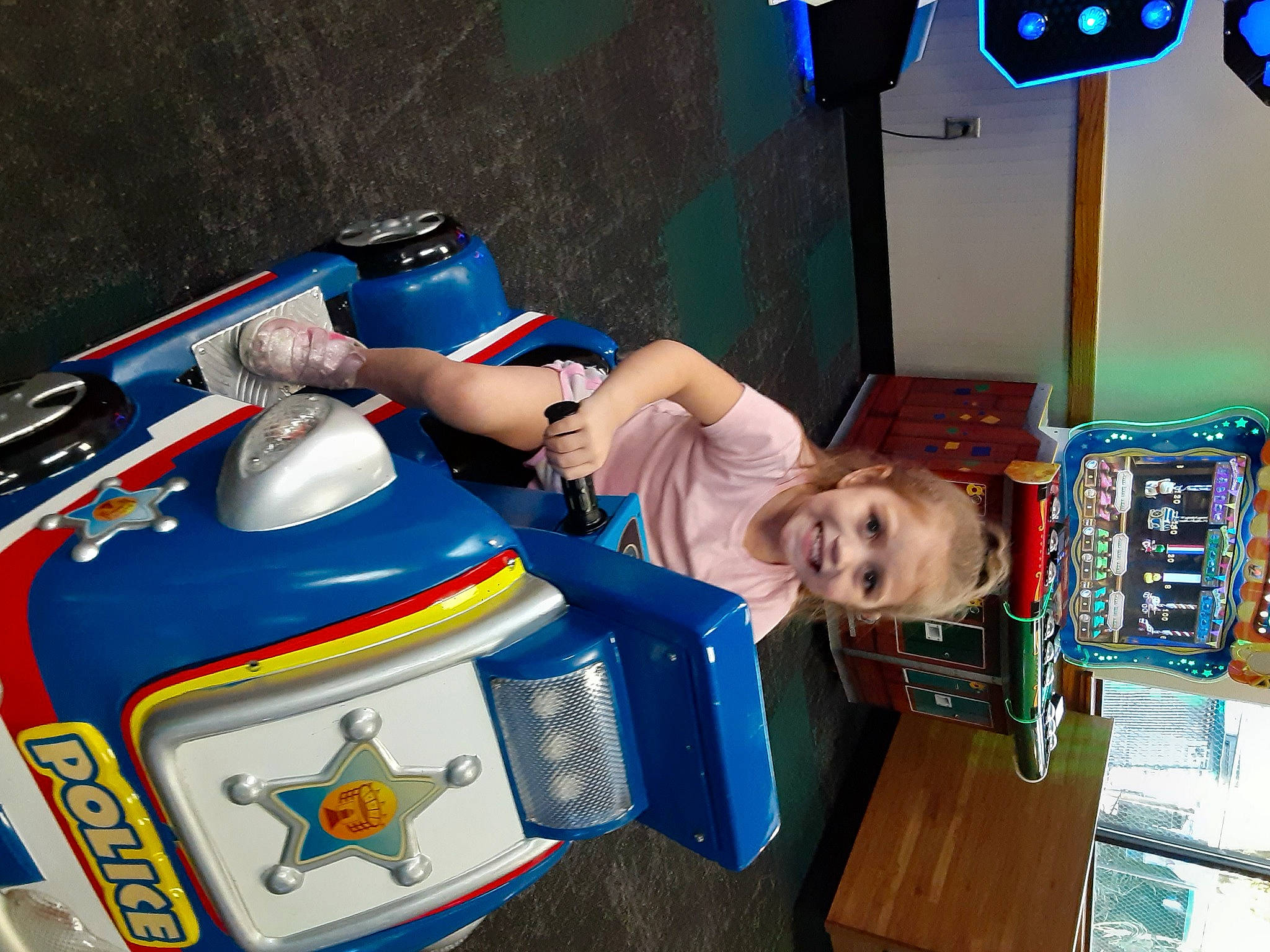 Sofia joined the competition — help win amazing prizes! automotive_design, automotive_exterior, carmine, child, electric_blue, fictional_character, fun, games, joy, logo, machine, motor_vehicle, person, personal_protective_equipment, race_car, recreation, room, space, television, toddler