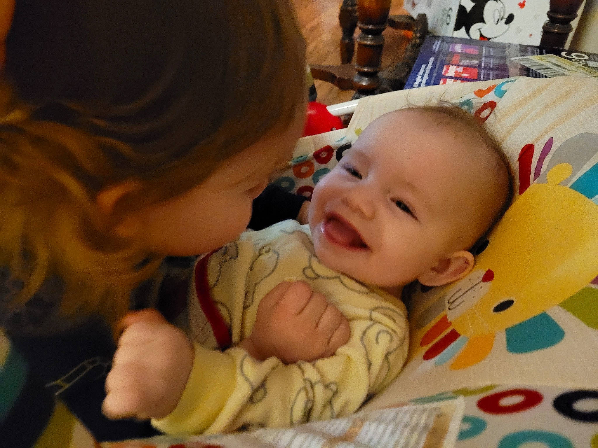 Rosá'Leigh joined the competition — help win amazing prizes! baby, baby_products, baby_toddler_clothing, cheek, child, comfort, eye, flooring, fun, happy, head, human_body, iris, nose, person, product, room, sitting, skin, smile