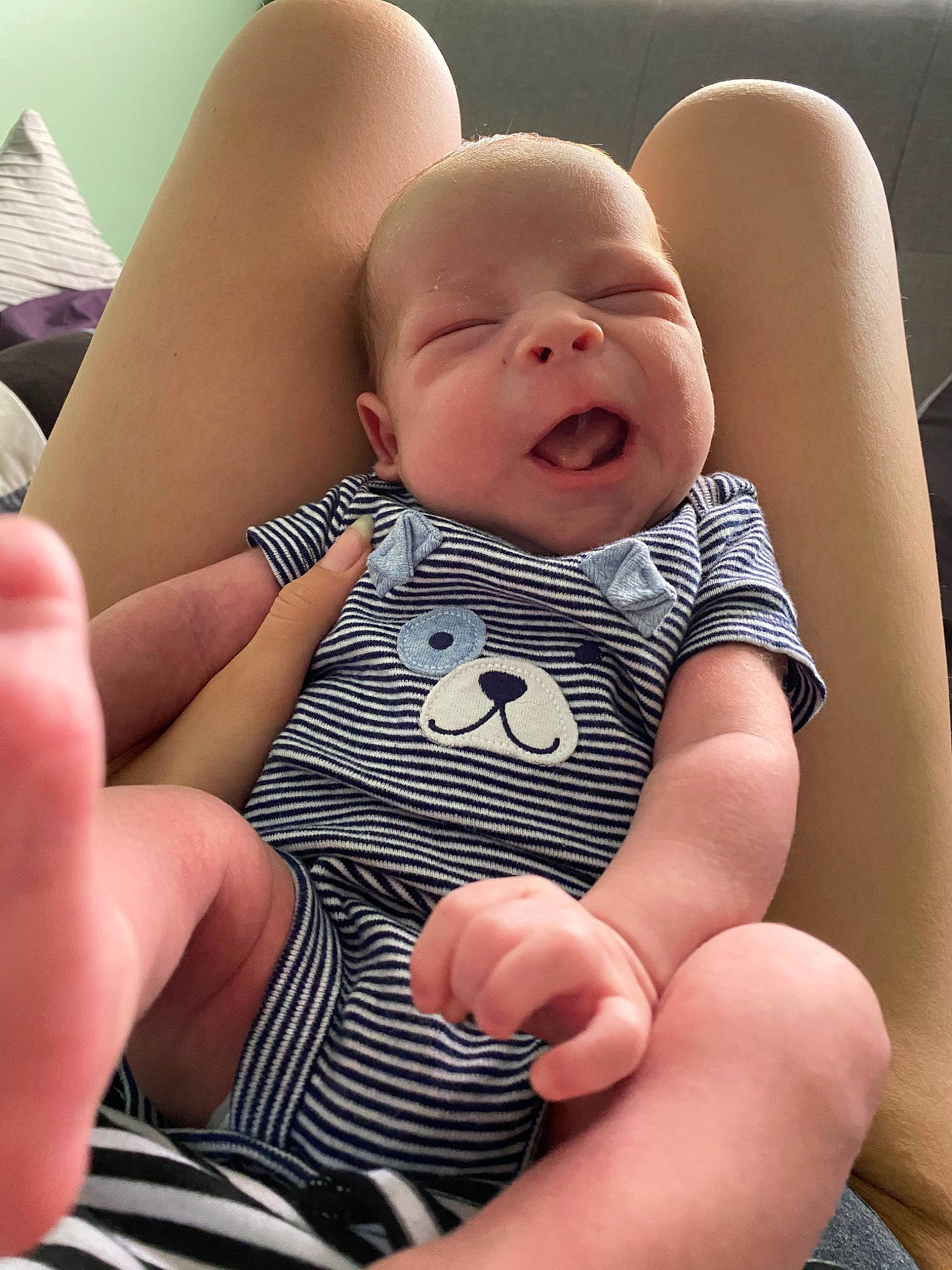 Atreyu joined the competition — help win amazing prizes! arm, baby, child, finger, foot, hand, leg, nail, person, sitting, skin, sole, thigh, thumb, toddler