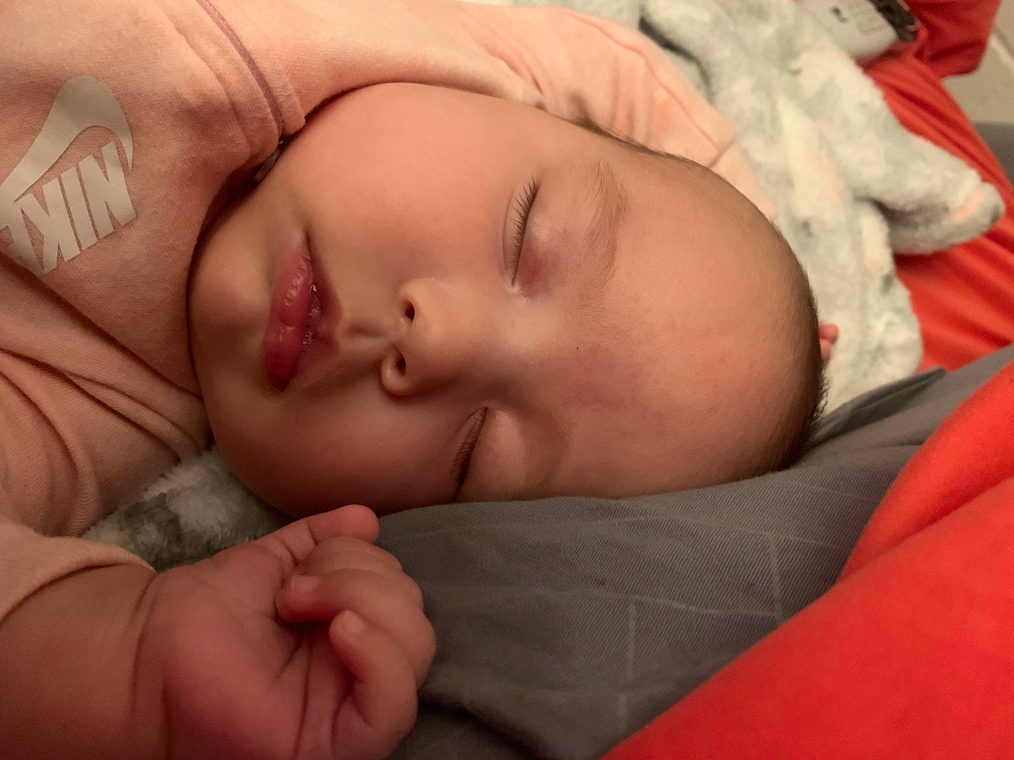 Amelia Grace joined the competition — help win amazing prizes! baby, cheek, chin, comfort, eye, eyebrow, eyelash, face, facial_expression, forehead, gesture, hand, headwear, human_body, lip, mammal, mouth, neck, nose, person