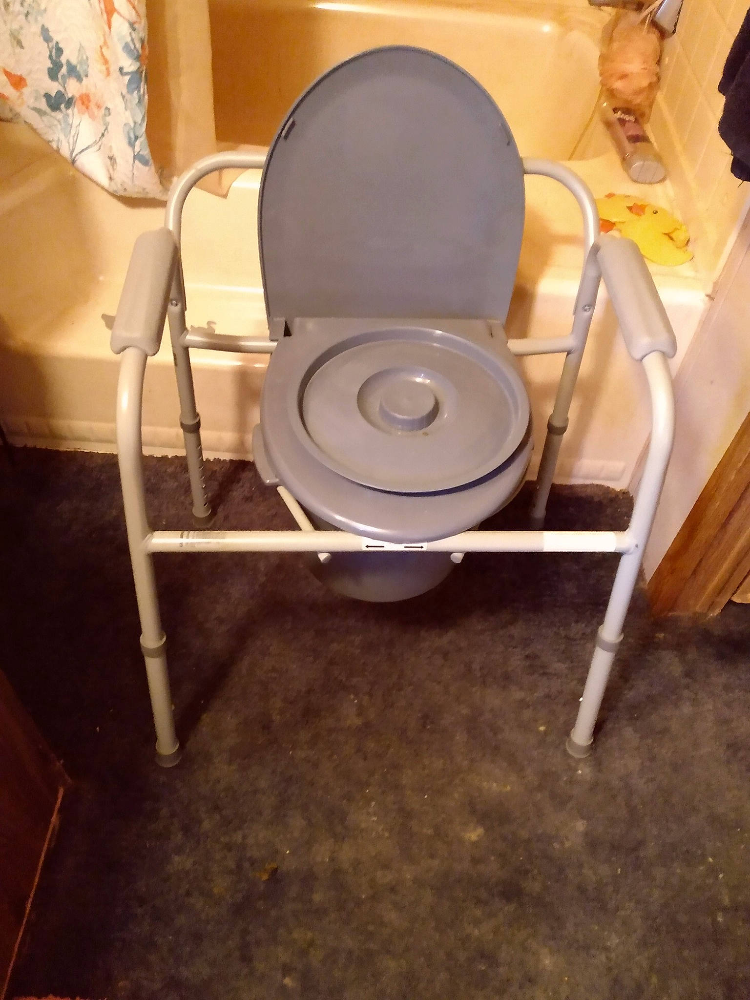 Grayson is registered to the contest to win money with this photo: armrest, blurred, chair, circle, comfort, event, floor, flooring, furniture, gas, hardwood, metal, person, plumbing_fixture, room, wood