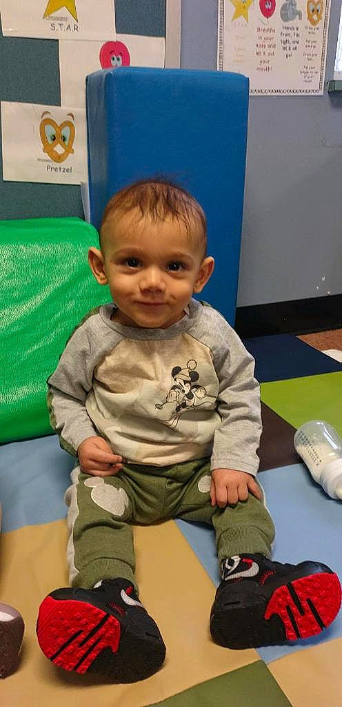 Amias joined the competition — help win amazing prizes! baby, baby_toddler_clothing, child, comfort, flooring, fun, head, human_leg, joy, knee, person, play, recreation, room, sitting, sleeve, smile, sneakers, sock, toddler