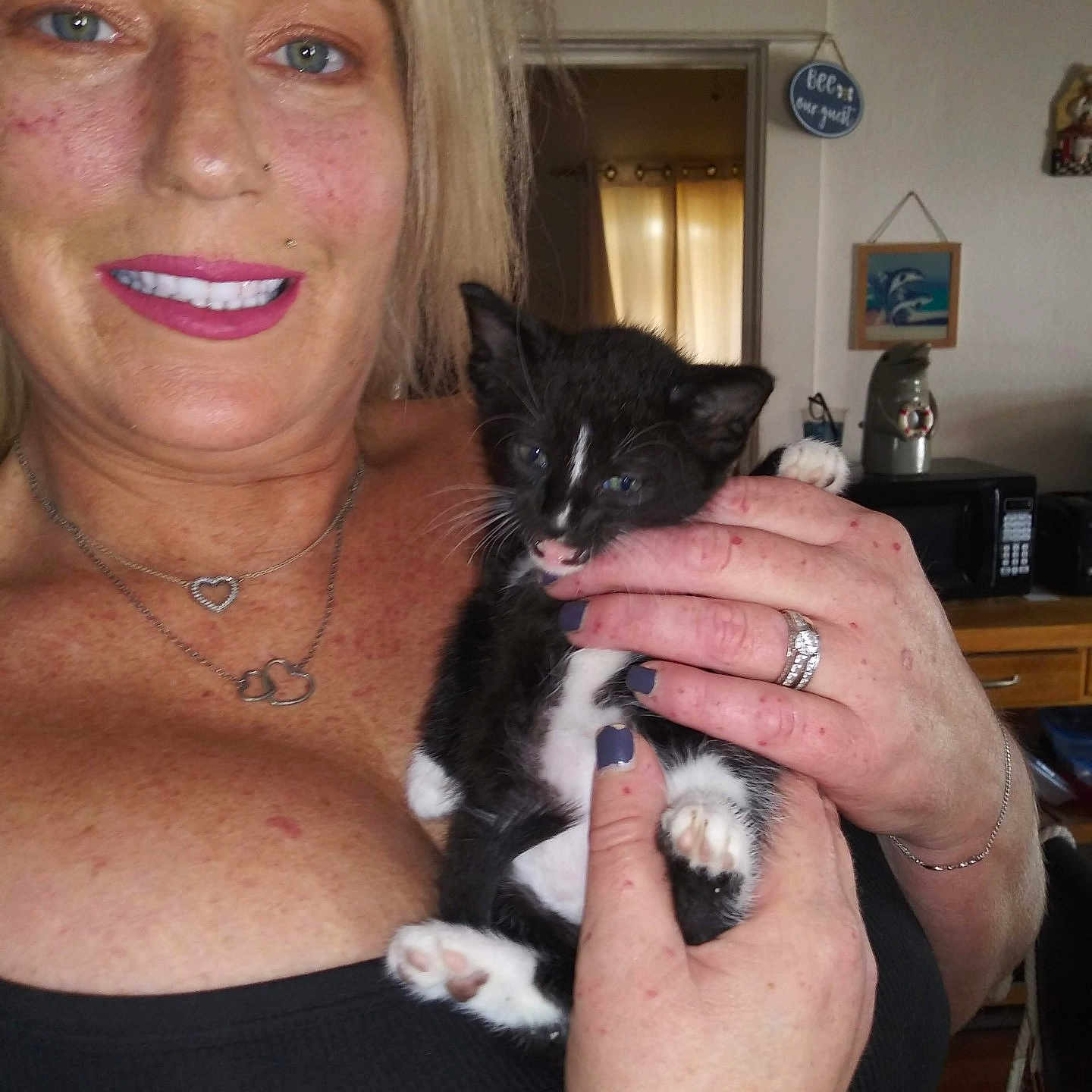 Stripe joined the competition — help win amazing prizes! accessories, adult, animal, bracelet, cat, cosmetics, earring, face, female, glasses, head, jewelry, kitten, necklace, person, pet, photography, portrait, ring, woman
