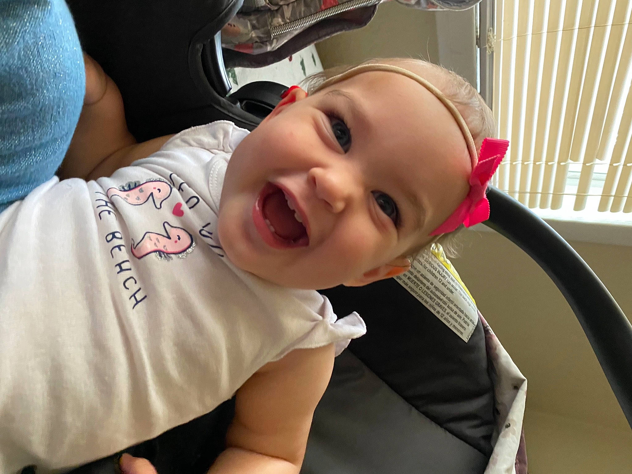 Marcella joined the competition — help win amazing prizes! auto_part, automotive_design, baby, baby_products, baby_toddler_clothing, car_seat, child, comfort, family_car, fashion_accessory, fun, happy, hat, headwear, luxury_vehicle, mouth, person, product, smile, toddler