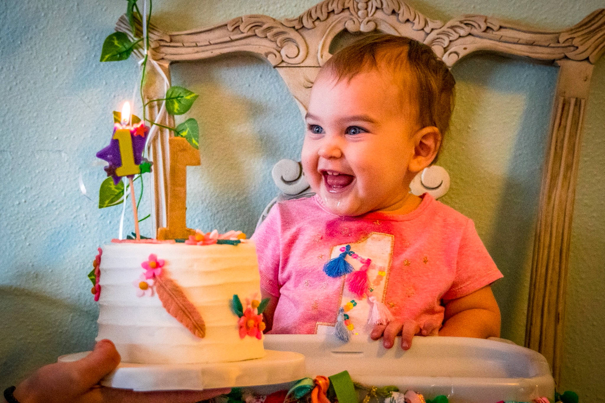 Marcella joined the competition — help win amazing prizes! baby_toddler_clothing, beauty, cake, cake_decorating, cheek, child, dress, food, fun, hand, happy, head, joy, person, pink, skin, smile, summer, sweetness, table