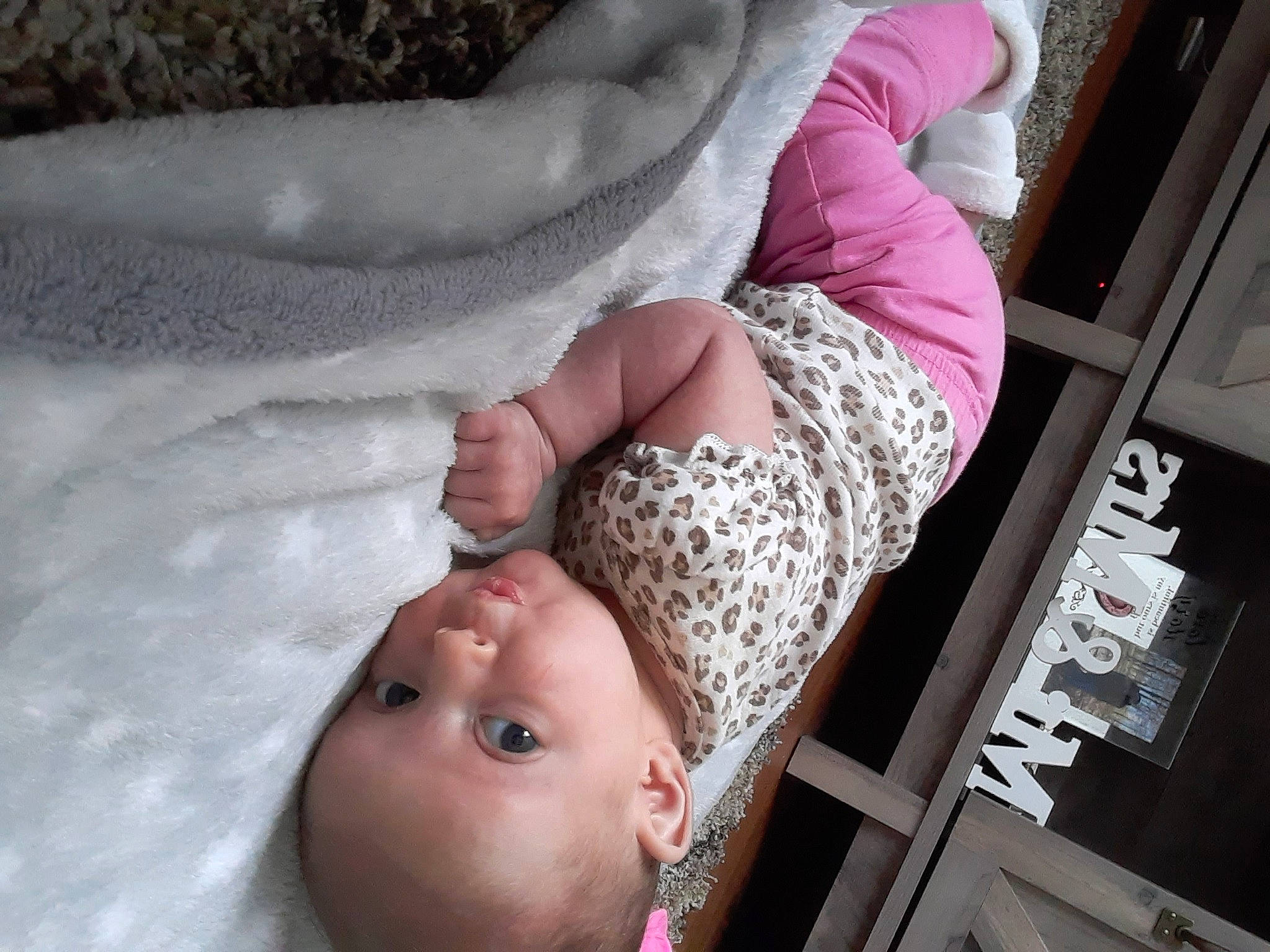 Kinzlee is registered to the contest to win money with this photo: arm, baby, child, finger, flesh, foot, hand, leg, mouth, person, pink, thumb