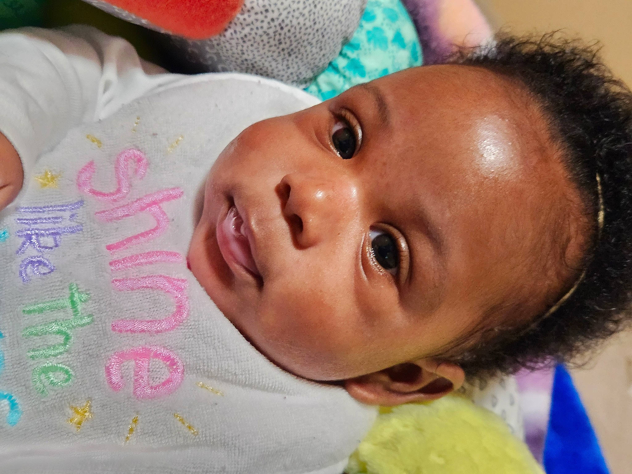 Ivorie joined the competition — help win amazing prizes! baby, baby_toddler_clothing, cheek, child, close_up, eyebrow, eyelash, forehead, fun, green, handwriting, happy, hat, iris, lip, mouth, nose, person, skin, smile