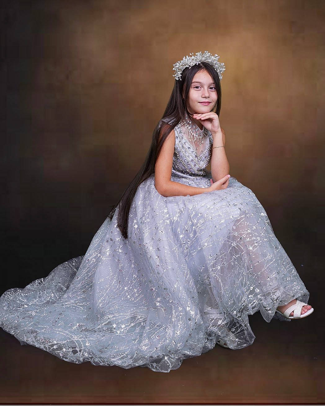 Emily joined the competition — help win amazing prizes! bridal_accessory, bridal_clothing, bridal_party_dress, bride, dress, embellishment, fashion_design, fashion_model, flash_photography, formal_wear, gown, happy, head, headgear, headpiece, human_body, joy, long_hair, person, smile