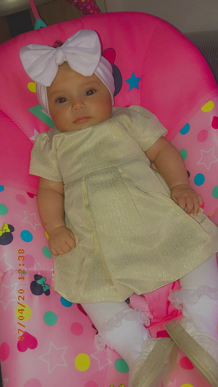 Mia participe au concours pour gagner de l'argent avec cette photo : baby, baby_toddler_clothing, child, doll, headwear, person, pink, product, skin, toddler