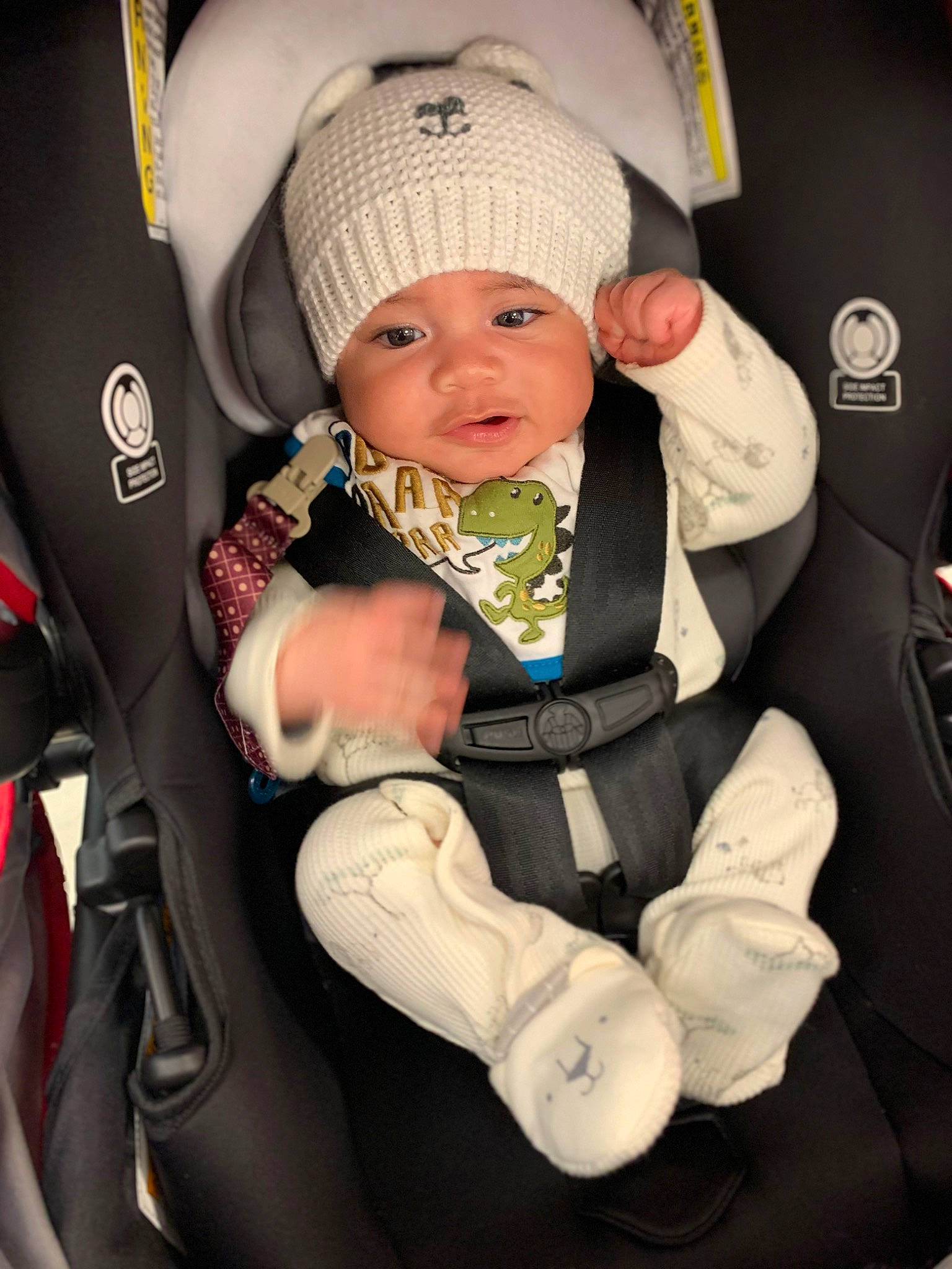Sincere joined the competition — help win amazing prizes! auto_part, baby, baby_carriage, baby_in_car_seat, baby_products, baby_safety, baby_toddler_clothing, cap, car_seat, cheek, child, comfort, eye, face, gesture, headgear, headwear, person, product, seat_belt