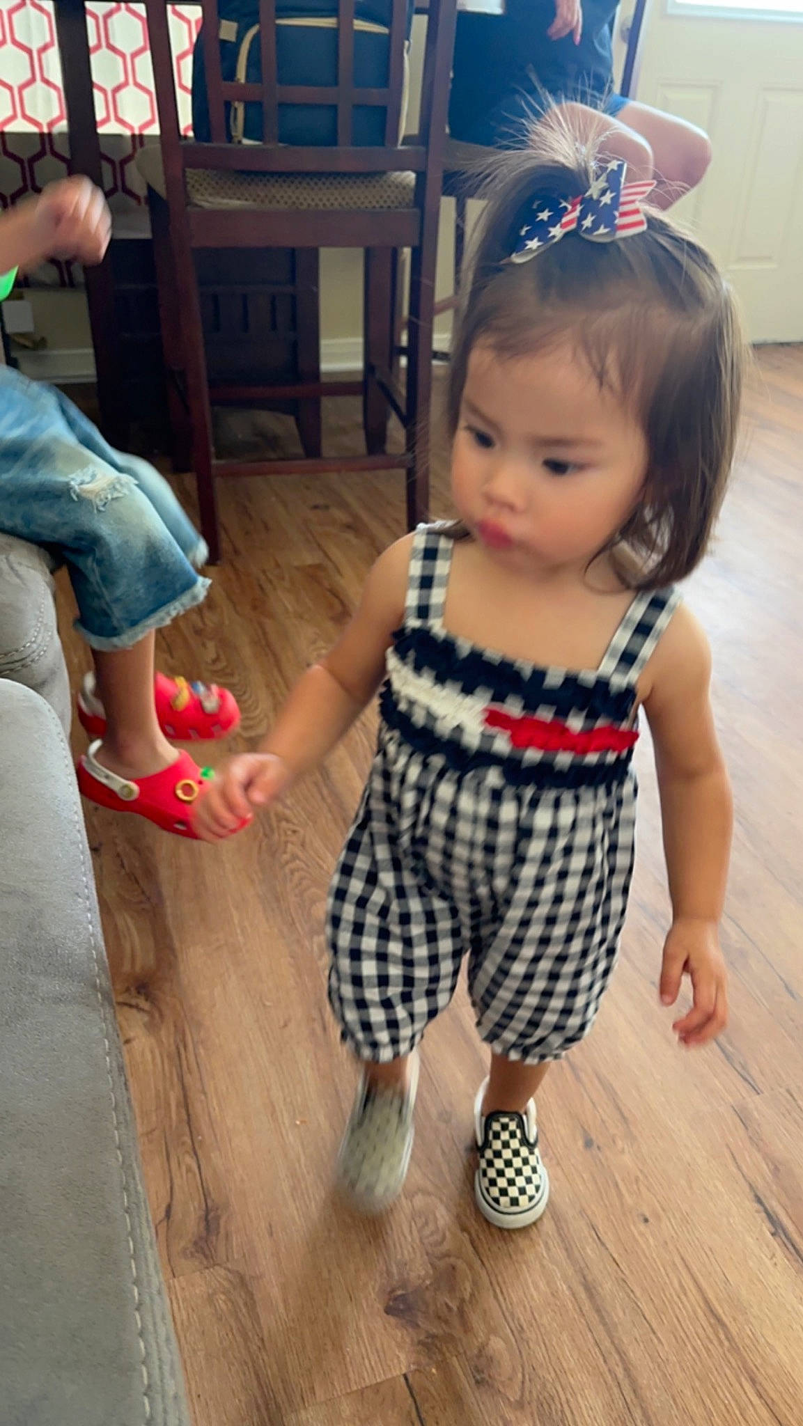 Ryleigh joined the competition — help win amazing prizes! arm, baby_toddler_clothing, cool, fashion, finger, floor, flooring, hairstyle, hand, happy, human, iris, joint, leg, person, shoe, skin, sleeve, standing, toy