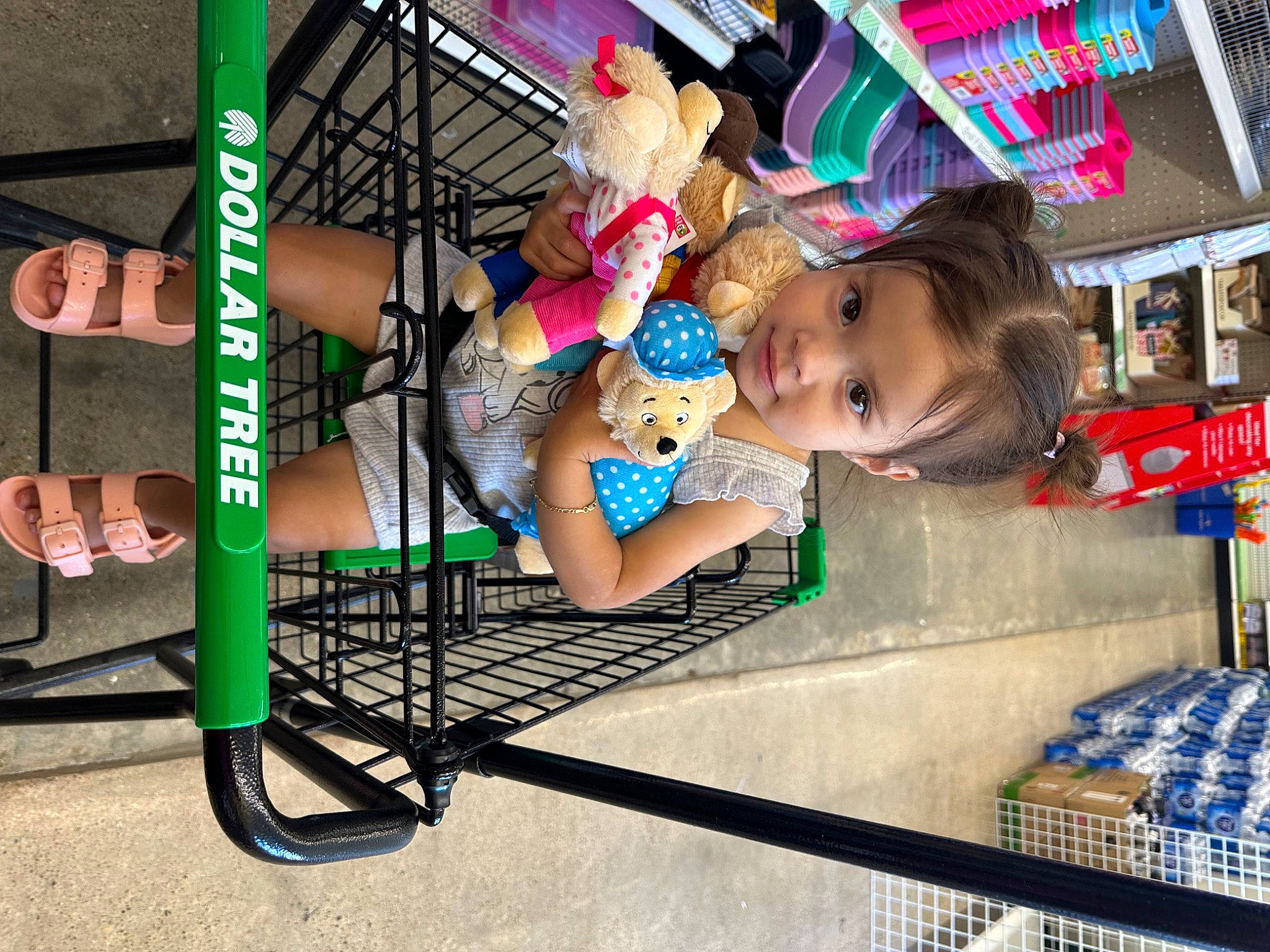 Ryleigh is registered to the contest to win money with this photo: baby, baby_toddler_clothing, cart, child, city, fun, happy, leisure, magenta, pattern, person, play, public_space, recreation, tire, toddler, travel, vacation