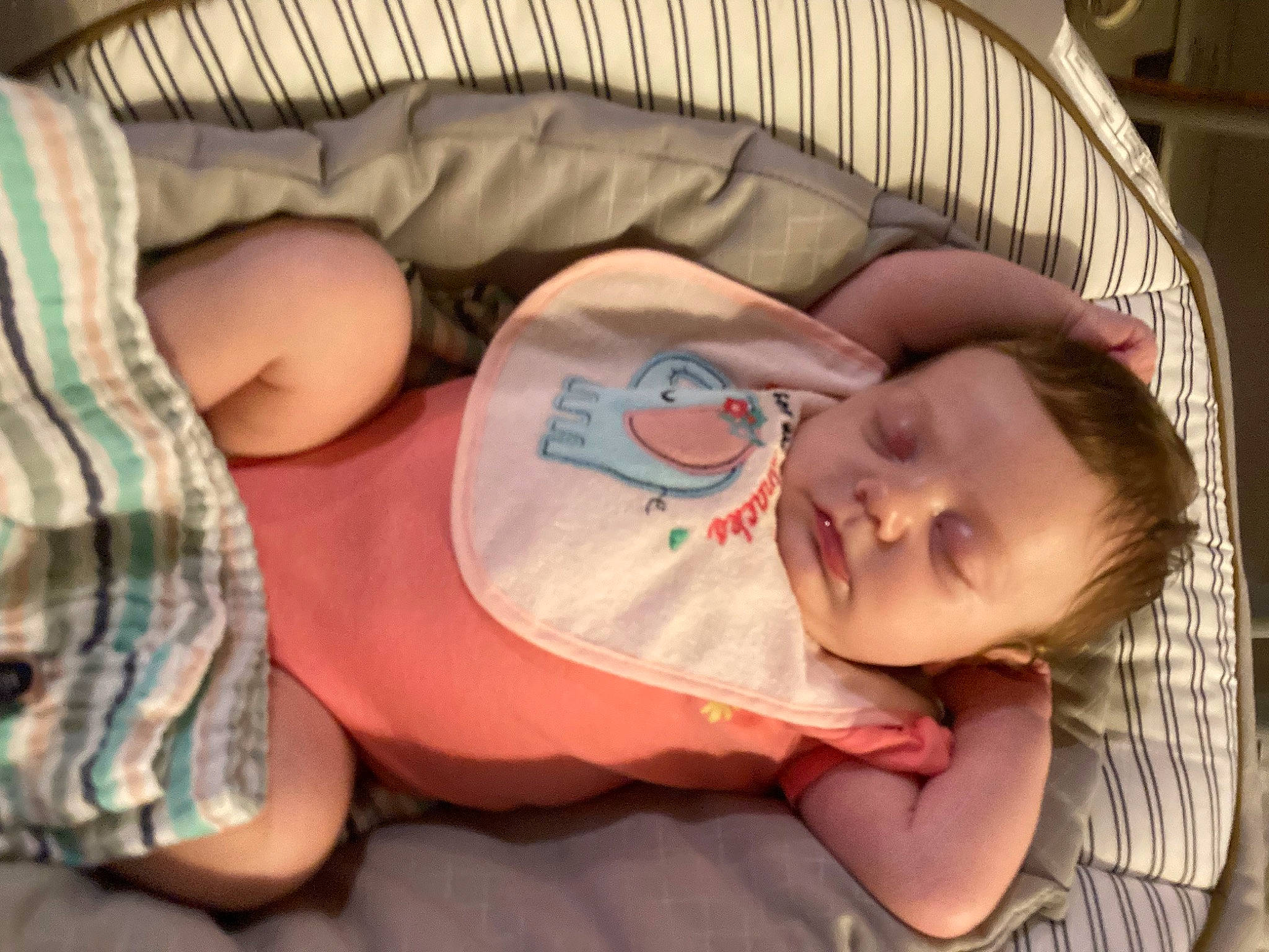 Brynlee joined the competition — help win amazing prizes! baby, baby_products, baby_safety, baby_sleeping, baby_toddler_clothing, bed, bedtime, cheek, child, comfort, infant_bed, linens, nap, pattern, person, room, sitting, skin, sleep, smile