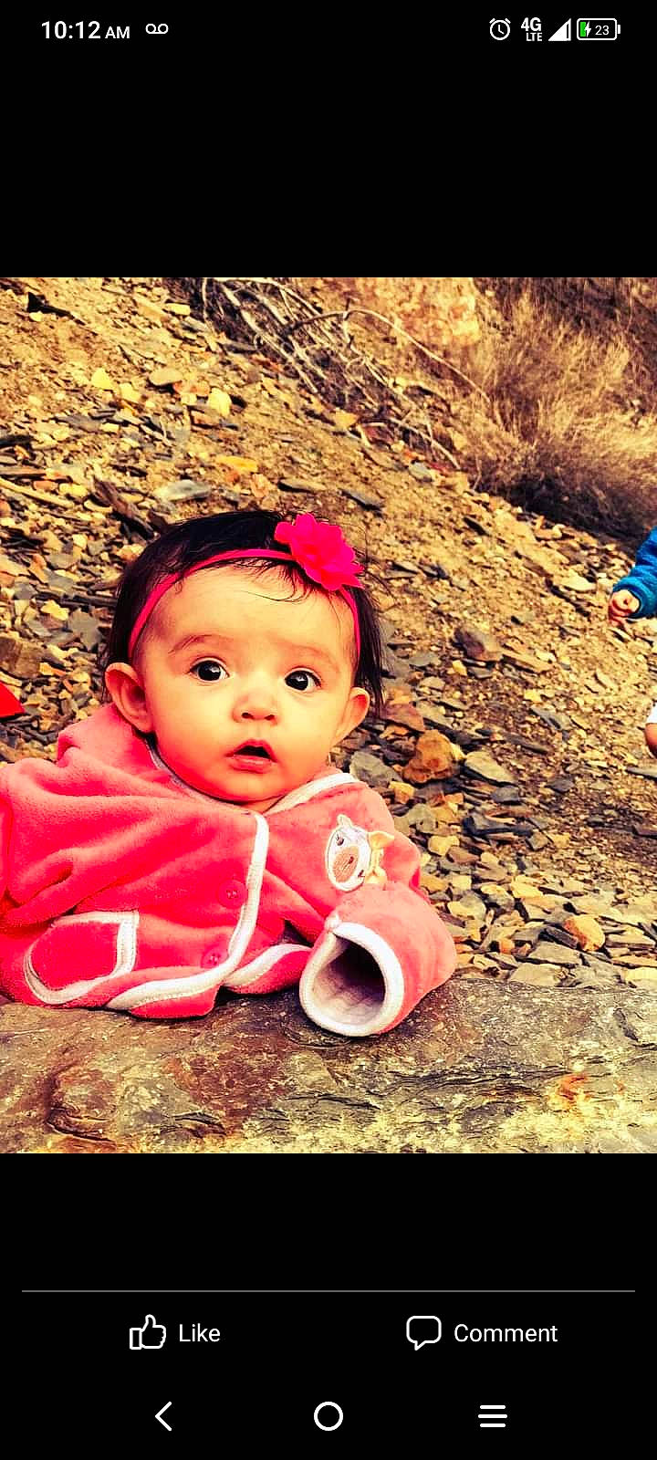 Emberly joined the competition — help win amazing prizes! baby, baby_toddler_clothing, beauty, cheek, cool, flash_photography, fun, grass, happy, human_body, lip, magenta, nose, people_in_nature, person, pink, plant, tints_and_shades, toddler, tree