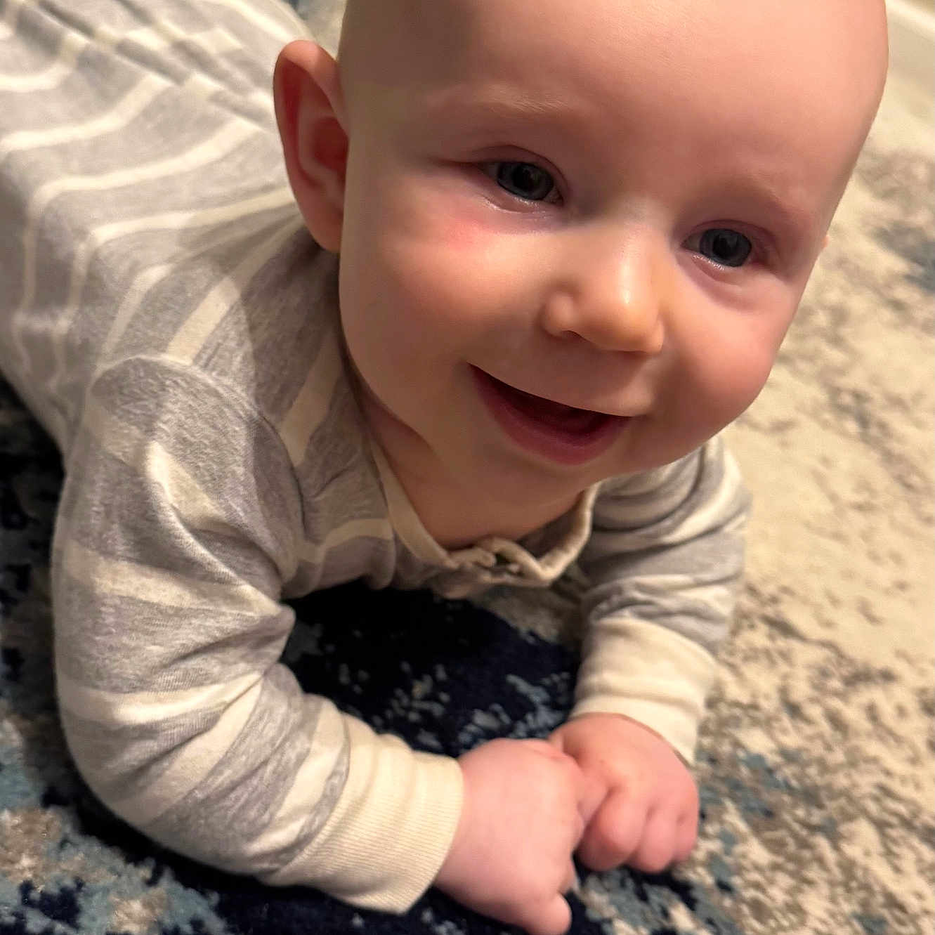 Waylon joined the competition — help win amazing prizes! baby, babycrawling, babylaughing, clothing, crawling, face, happy, head, newborn, pants, person, photography, portrait, sitting, smile