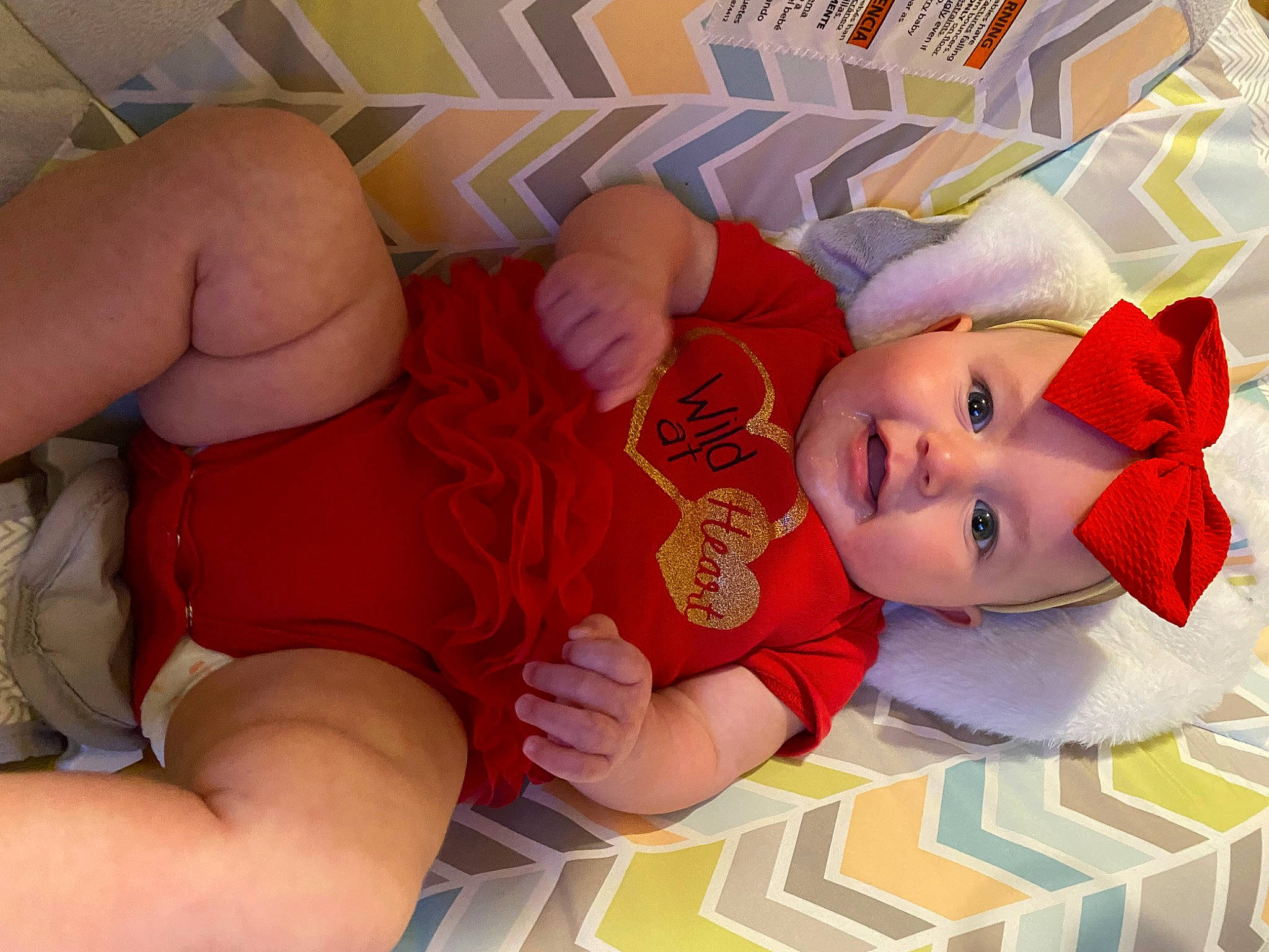 Lillian joined the competition — help win amazing prizes! abdomen, baby, baby_products, baby_toddler_clothing, carmine, chest, child, elbow, foot, fun, hat, headwear, human_leg, knee, leg, mouth, pattern, person, room, thigh