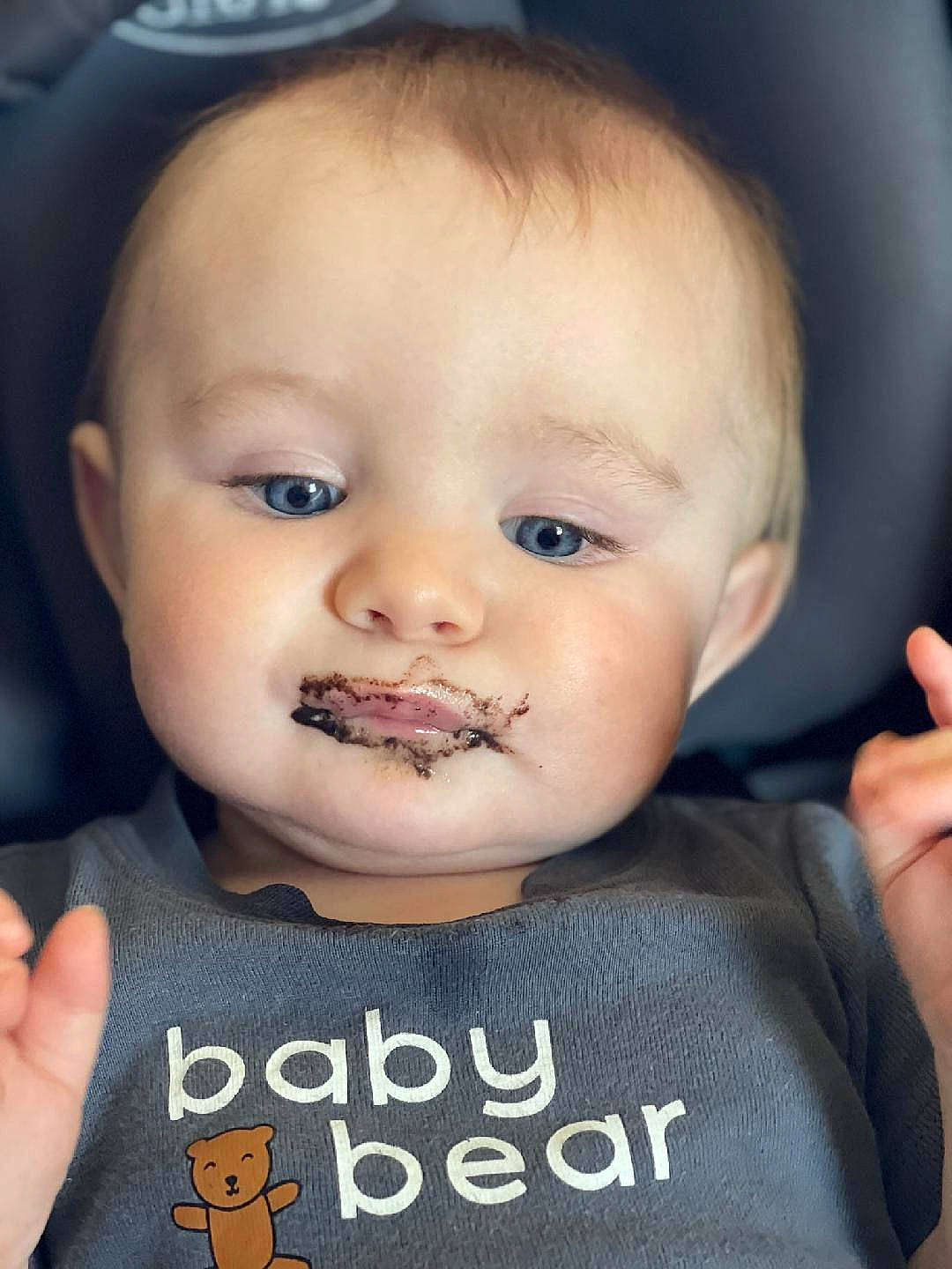 Tylan is registered to the contest to win money with this photo: baby_toddler_clothing, cheek, cool, dress, eyebrow, eyelash, finger, flash_photography, forehead, gesture, hand, happy, iris, lip, mouth, nose, person, skin, sleeve, t_shirt