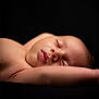 baby, sleeping, newborn, arm, skin, peaceful, portrait, closeup, infant, face, rest, soft, relaxation, child, human, cute, peace, calm, serene, black_background