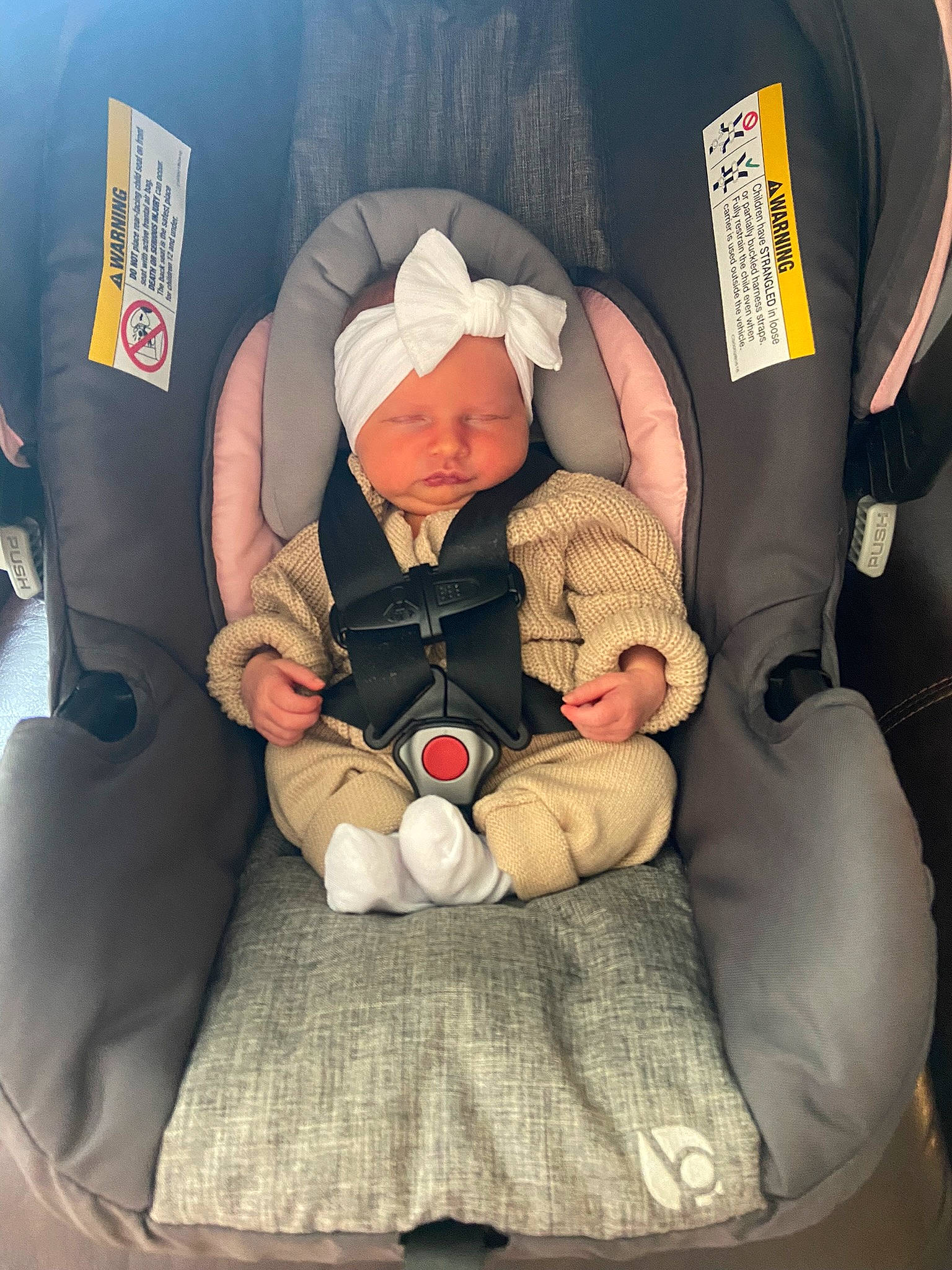 Mabel joined the competition — help win amazing prizes! auto_part, baby, baby_carriage, baby_in_car_seat, baby_products, baby_sleeping, baby_toddler_clothing, bag, car_seat, car_seat_cover, child, comfort, family_car, finger, head_restraint, headwear, human_body, lap, motor_vehicle, person