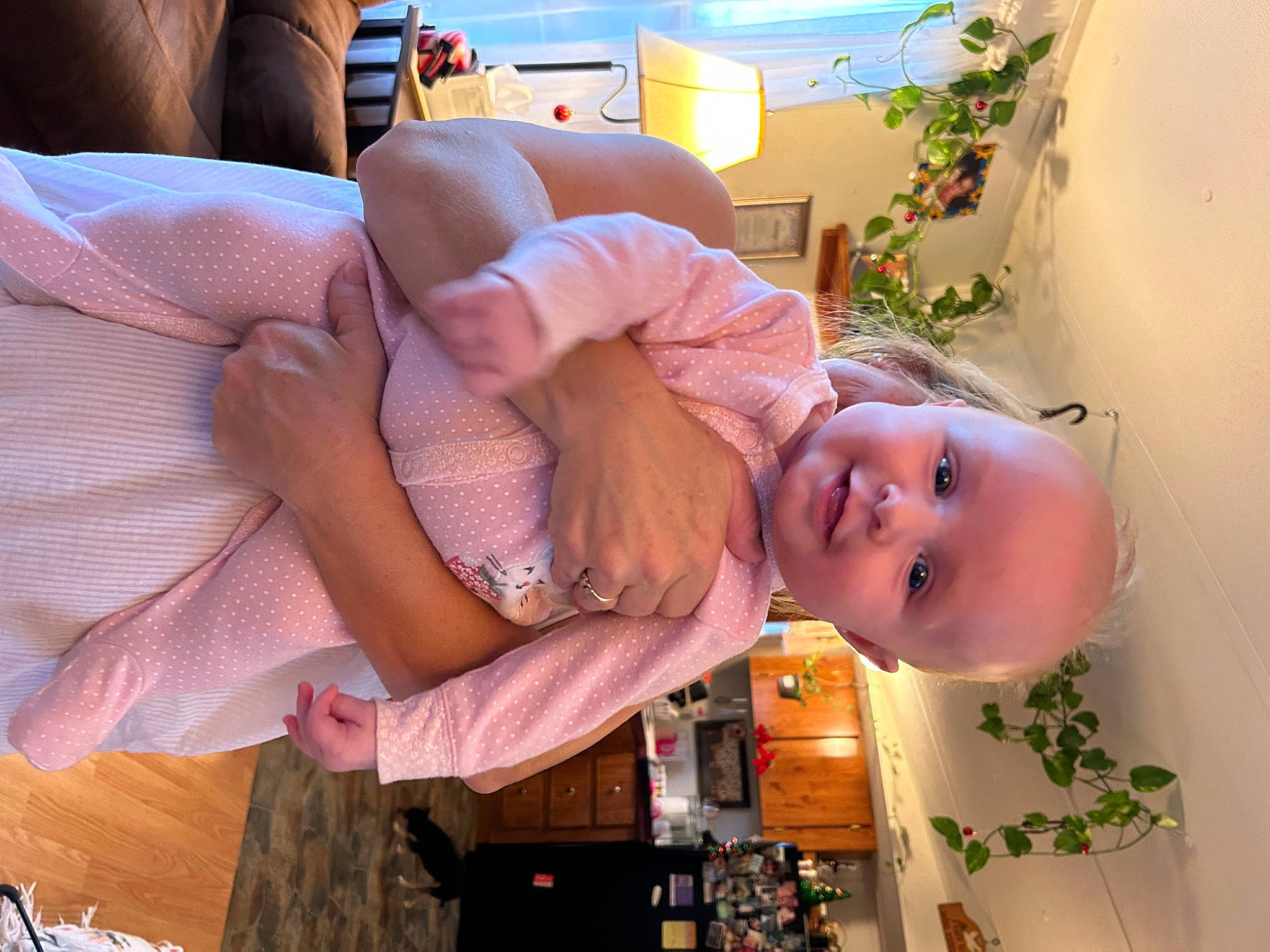 Mabel is registered to the contest to win money with this photo: abdomen, baby, baby_products, child, comfort, event, fun, happy, hat, leisure, mouth, person, plant, room, sitting, smile, toddler, tree