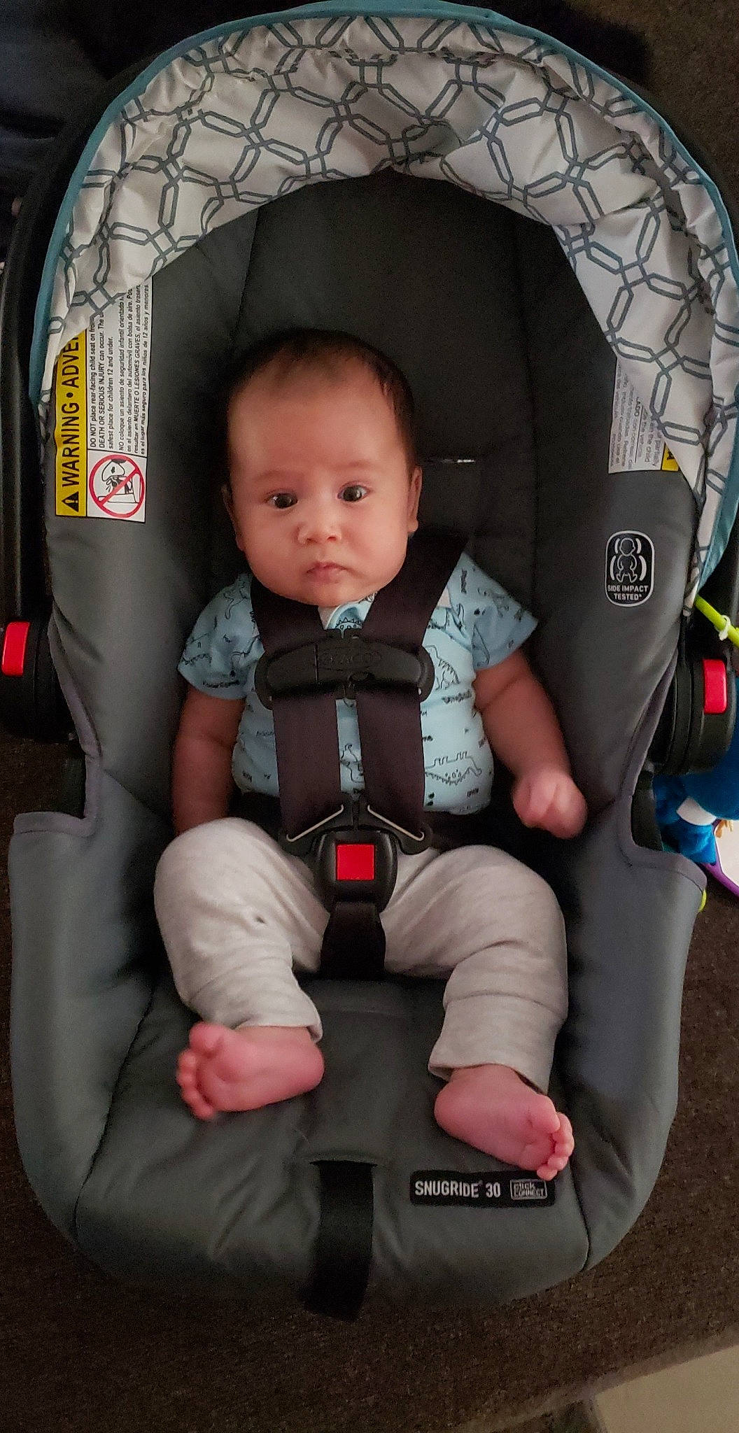 Kashtyn is registered to the contest to win money with this photo: baby, baby_carriage, baby_in_car_seat, baby_products, car_seat, car_seat_cover, child, comfort, person, product, sitting, toddler