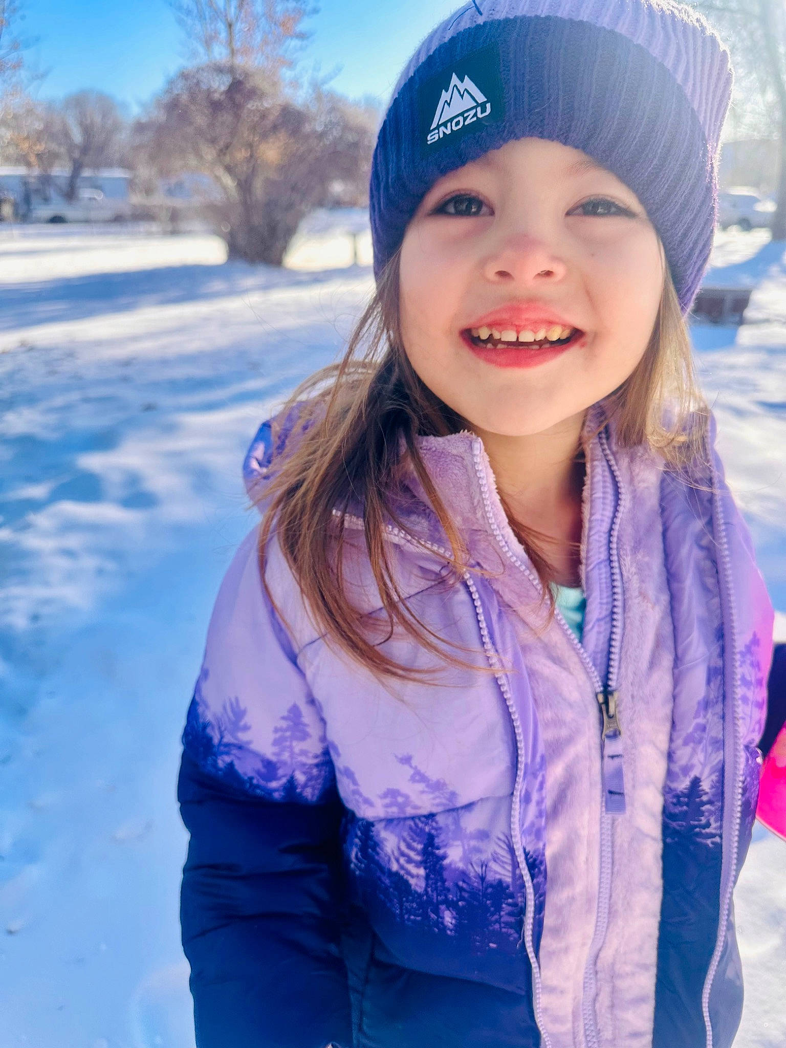 Audreyaunna is registered to the contest to win money with this photo: azure, beauty, blue, cap, cloud, cool, electric_blue, face, flash_photography, freezing, happy, headgear, headwear, joy, leisure, person, plant, purple, sky, smile
