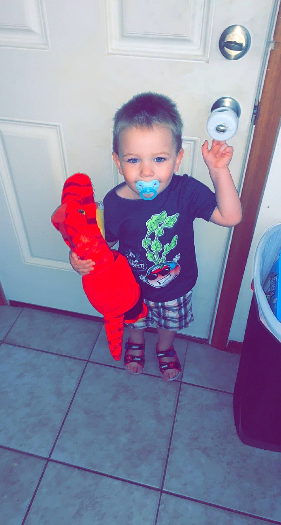 Camden joined the competition — help win amazing prizes! arm, baby_toddler_clothing, cool, face, finger, floor, flooring, gas, hairstyle, happy, human_body, joint, mouth, person, pink, shoulder, skin, smile, standing, toddler