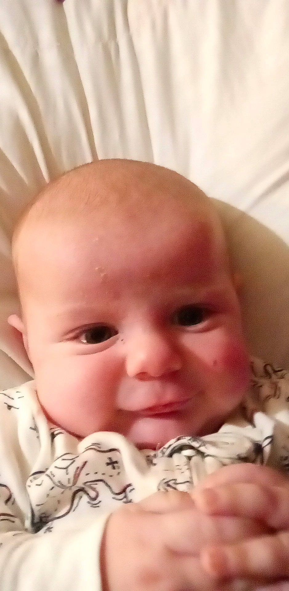 Matthew is registered to the contest to win money with this photo: baby, baby_toddler_clothing, cheek, child, chin, comfort, ear, eye, eyebrow, eyelash, face, happy, head, iris, lip, mouth, nose, person, skin, smile