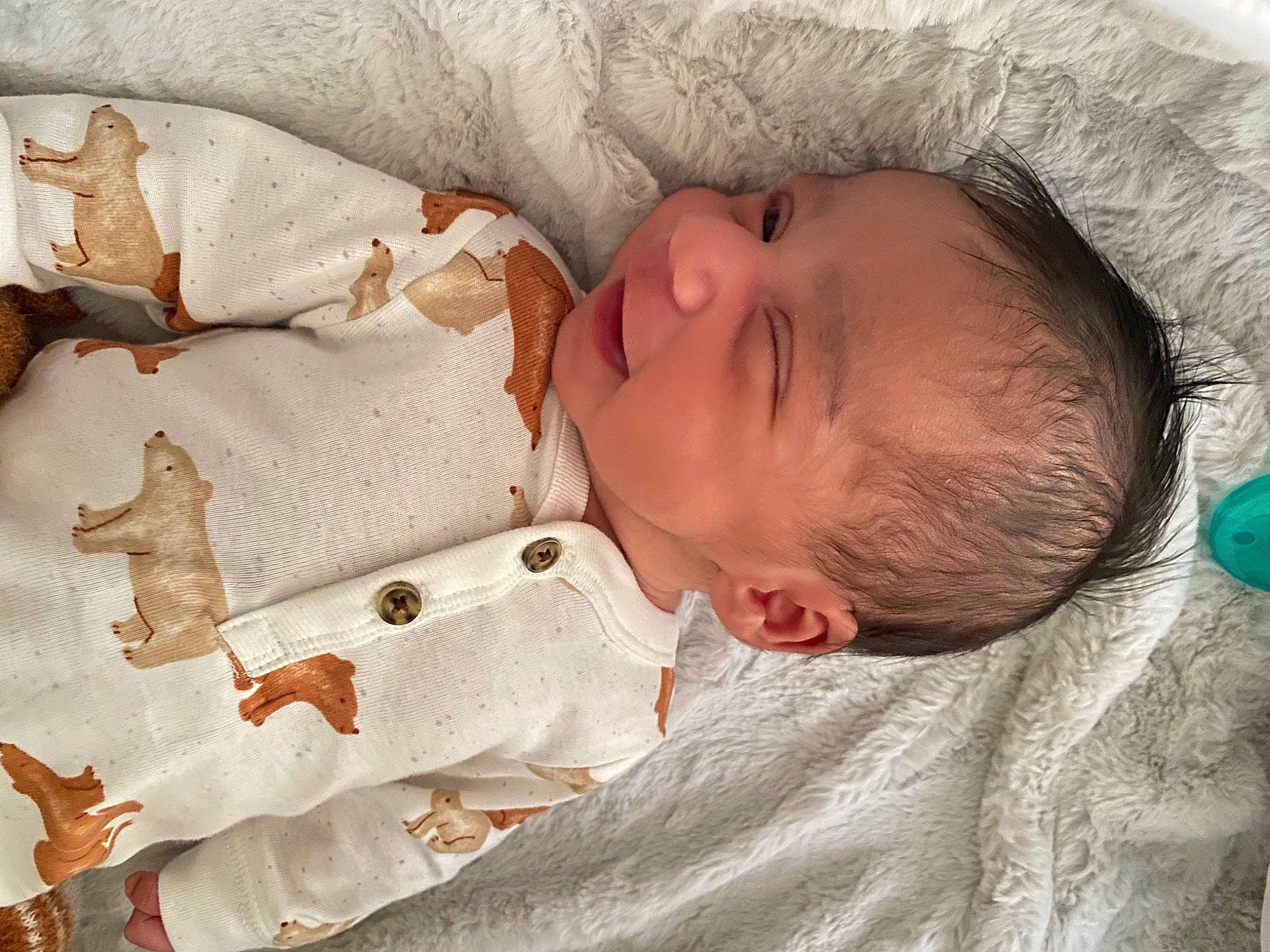 Armani is registered to the contest to win money with this photo: baby, baby_sleeping, baby_toddler_clothing, cheek, child, comfort, eye, facial_expression, head, linens, mammal, nose, people, person, product, skin, sleeve, textile, toddler, vertebrate