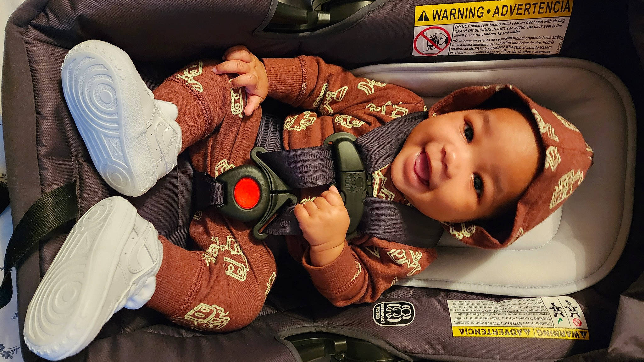 Jariah is registered to the contest to win money with this photo: auto_part, automotive_design, automotive_tire, car_seat, child, cool, fashion_accessory, flash_photography, fun, happy, headgear, headwear, human, joy, motor_vehicle, nail, person, personal_protective_equipment, smile, thumb