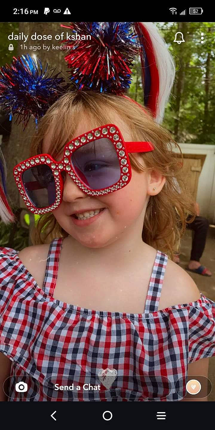 Willow joined the competition — help win amazing prizes! child, cool, event, eyewear, fun, glasses, goggles, happy, head, headgear, headpiece, jewellery, joy, pattern, person, personal_protective_equipment, plaid, smile, sunglasses, tartan