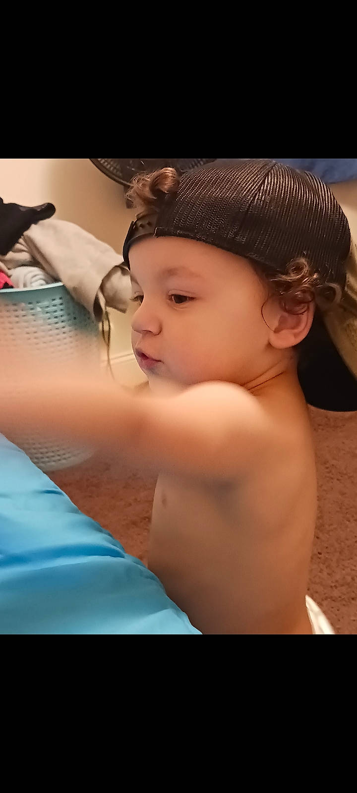 Jackson joined the competition — help win amazing prizes! abdomen, baby, black_hair, cap, chest, child, comfort, eyelash, fashion_accessory, finger, flash_photography, fun, happy, headgear, headpiece, headwear, human_body, human_leg, person, shoulder