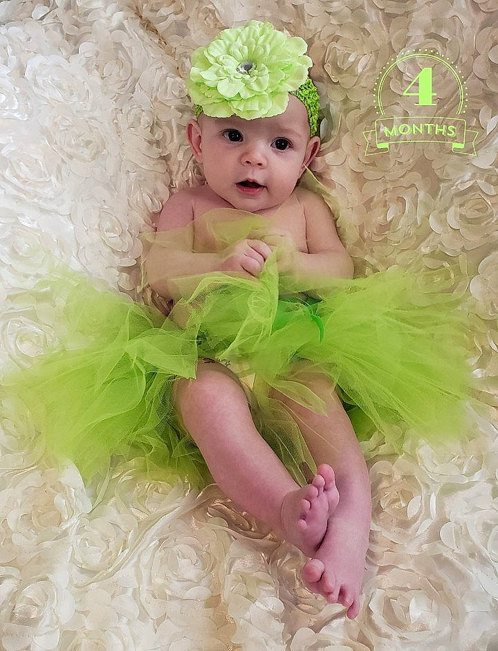 Lila Dove joined the competition — help win amazing prizes! baby, baby_bloomers, baby_toddler_clothing, ballet_tutu, child, clothing, costume, costume_accessory, fashion_accessory, green, hair_accessory, headgear, headpiece, person, pink, product, toddler