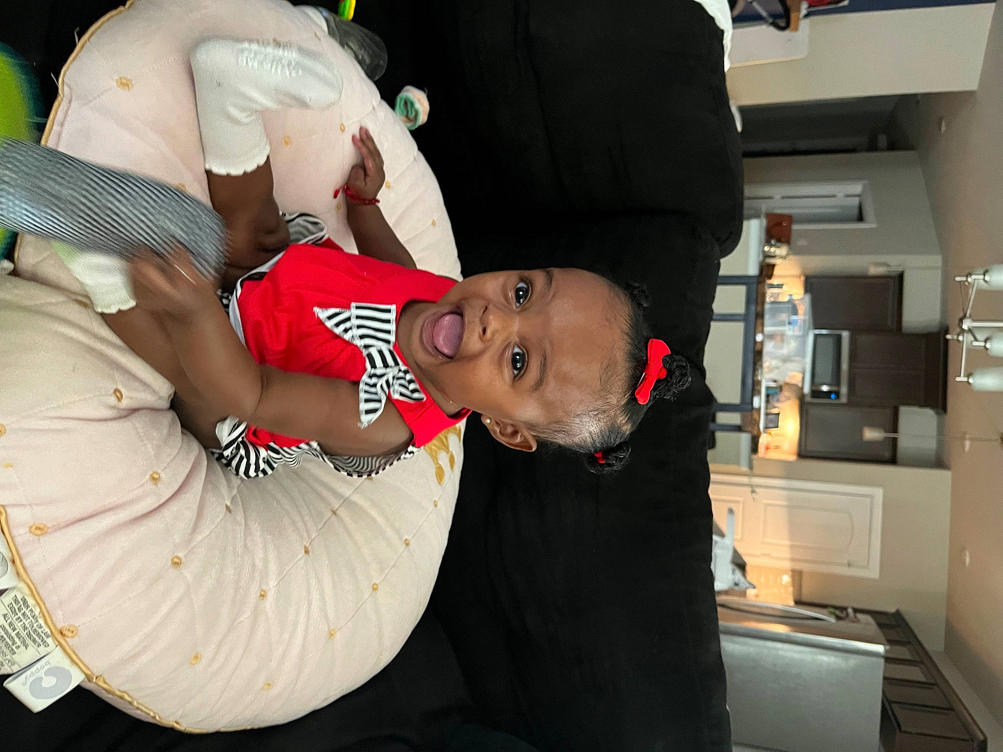 Blair joined the competition — help win amazing prizes! abdomen, baby, child, elbow, event, fun, hat, person, thigh, toddler, tradition, tree