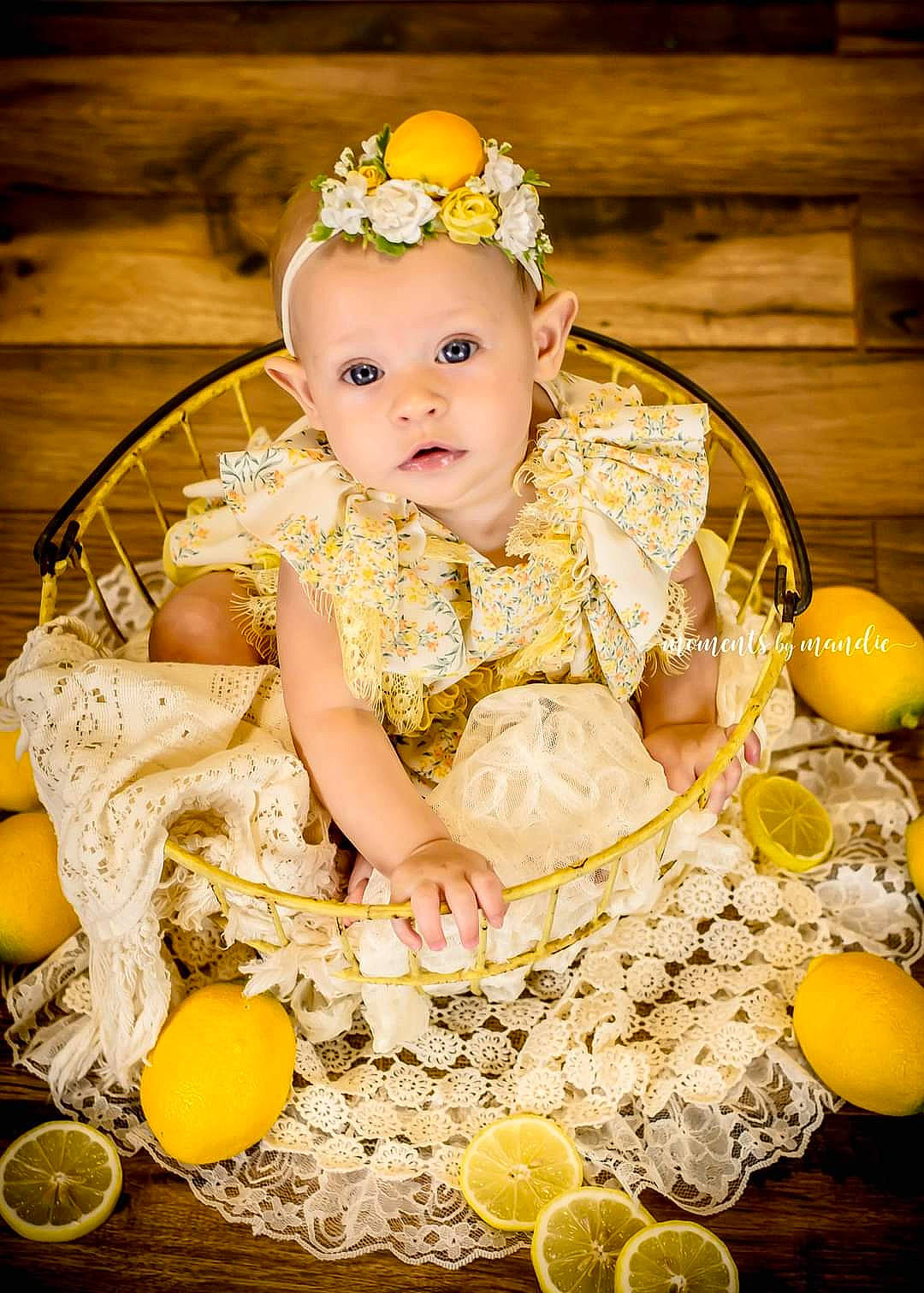 Glory is registered to the contest to win money with this photo: baby, baby_toddler_clothing, chair, child, citrus, dress, embellishment, event, fashion_accessory, fun, happy, headband, headgear, headpiece, ingredient, jewellery, orange, person, pumpkin, toddler