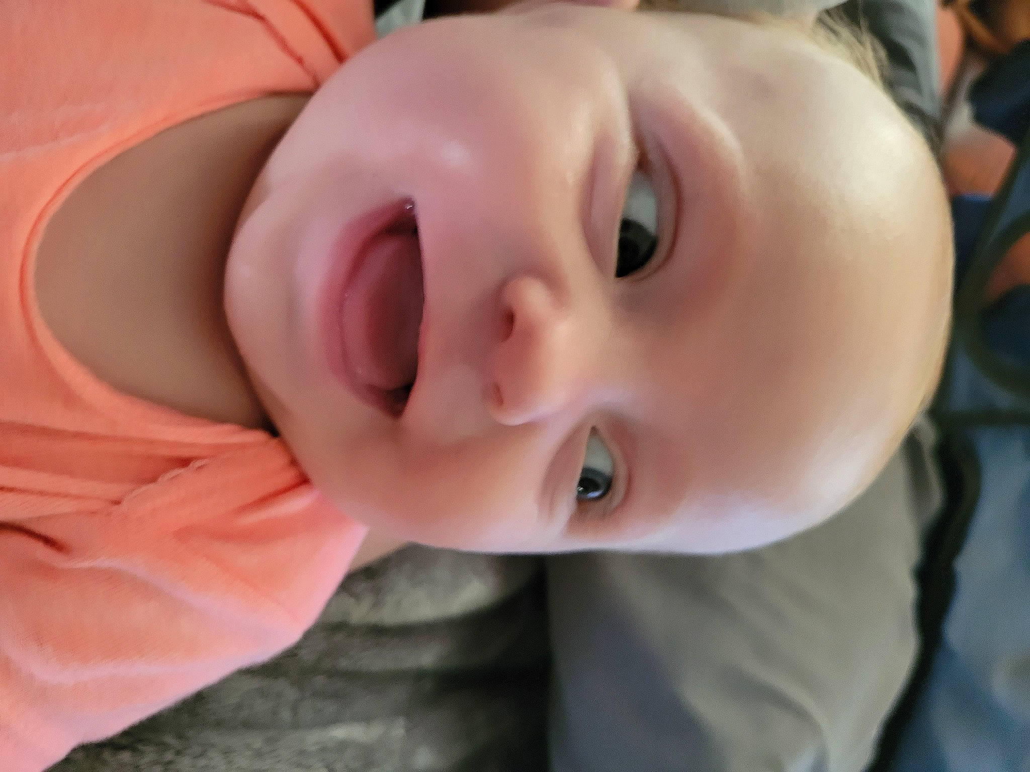 Haizley is registered to the contest to win money with this photo: baby, baby_toddler_clothing, cheek, child, close_up, ear, eyebrow, eyelash, finger, fun, happy, helmet, iris, lip, mouth, neck, nose, person, skin, smile