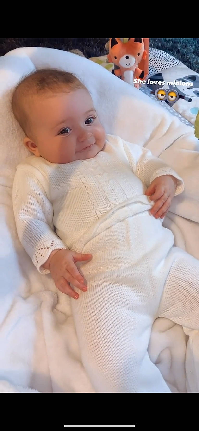 Darcie joined the competition — help win amazing prizes! abdomen, baby, baby_toddler_clothing, cheek, child, comfort, dress, face, gesture, happy, lip, neck, pattern, person, sitting, skin, sleeve, smile, stomach, toddler