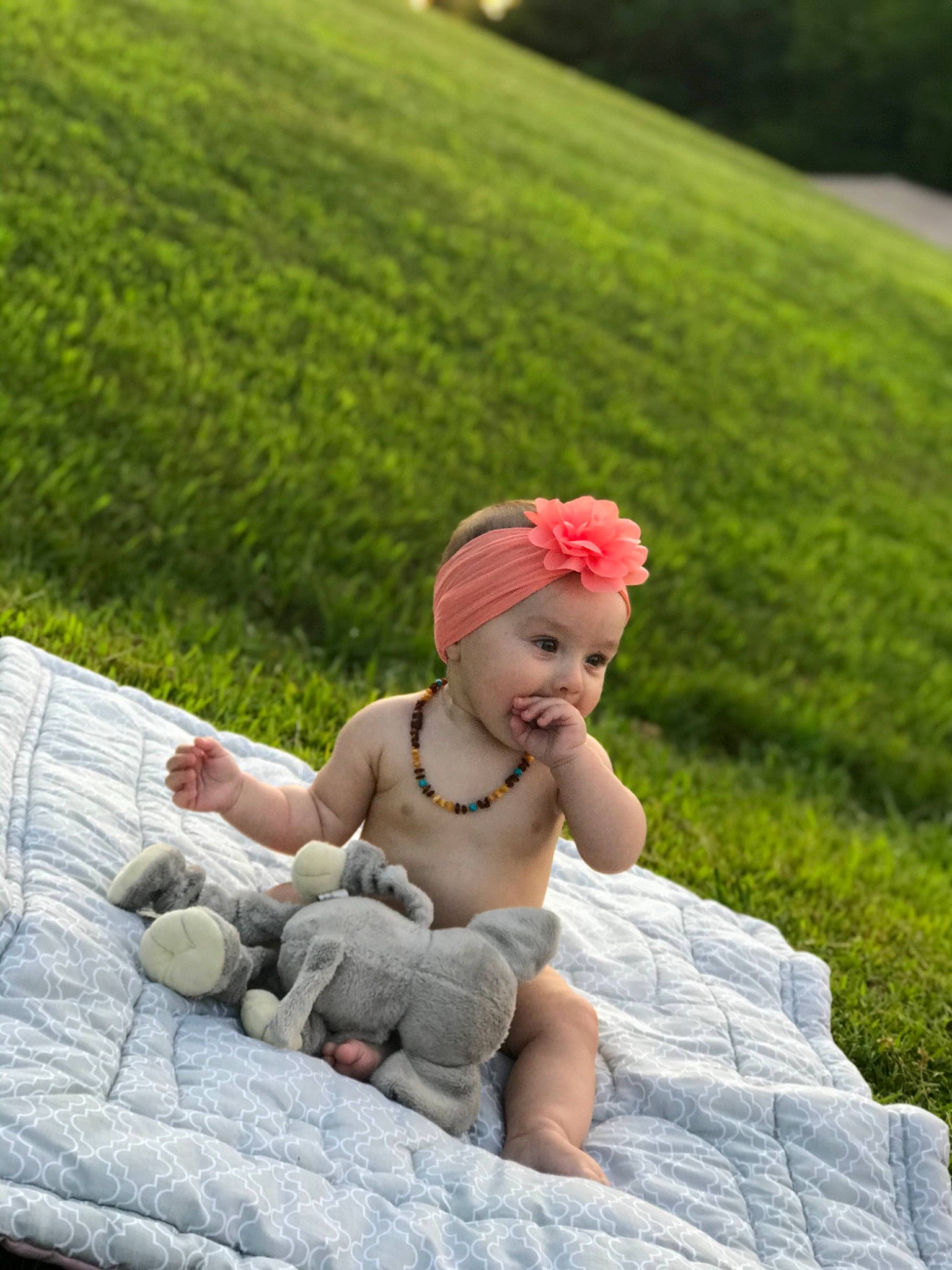 Kenadie joined the competition — help win amazing prizes! baby, child, grass, grass_family, headgear, headwear, leisure, meadow, person, photograph, photography, plant, sitting, summer, toddler, vacation