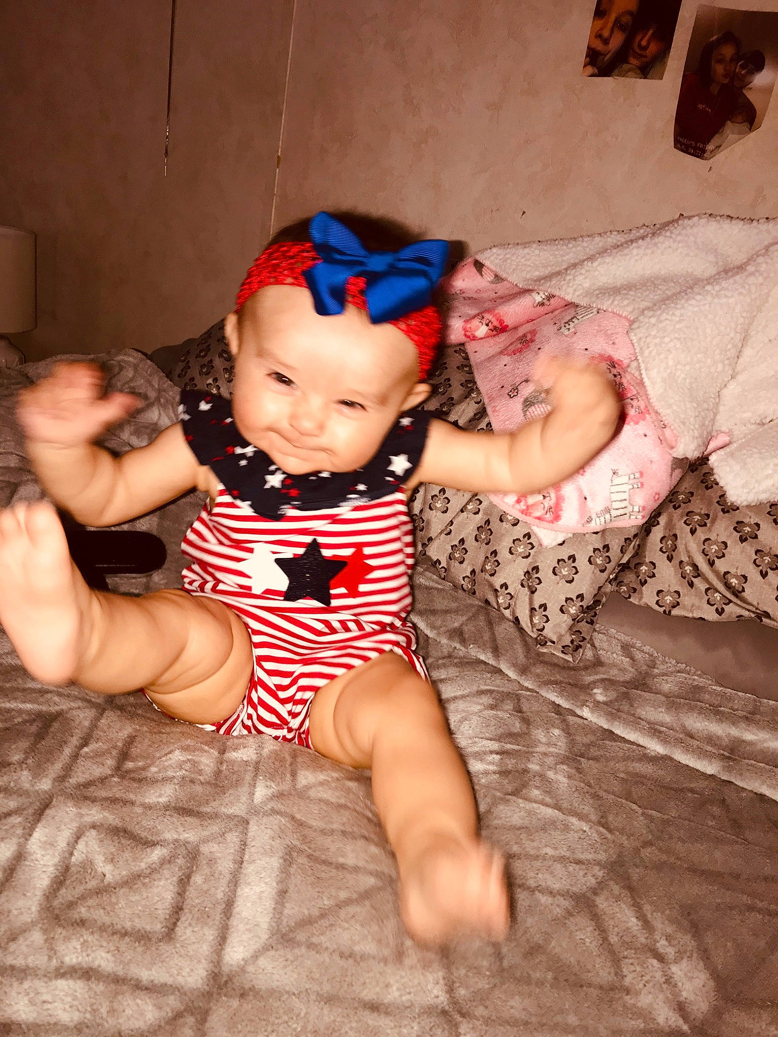 Kenadie joined the competition — help win amazing prizes! baby, cheek, child, headwear, leg, person, skin, toddler, under_exposed