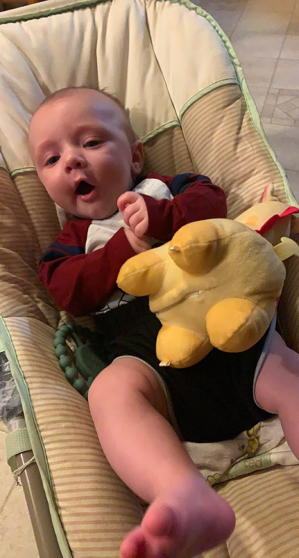 Brysen joined the competition — help win amazing prizes! baby, baby_toddler_clothing, comfort, finger, fun, human_body, joint, knee, lap, leg, mammal, mouth, neck, person, shorts, skin, textile, thigh, thumb, toddler