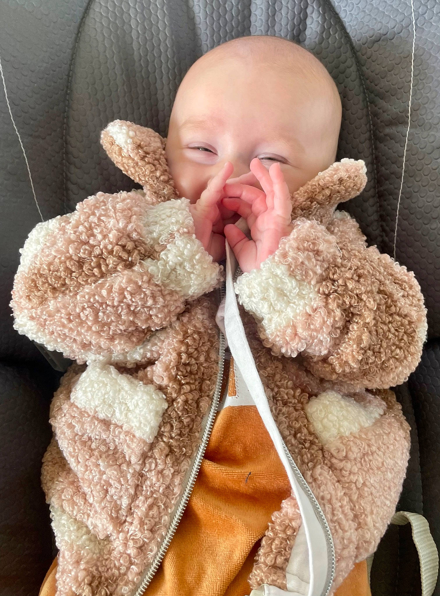 Norah a rejoint le concours — aidez-le/la à gagner de superbes lots ! baby, baby_sleeping, baby_toddler_clothing, cap, child, comfort, crochet, fashion_accessory, fur, hat, headgear, ingredient, linens, person, scarf, skin, stuffed_toy, textile, toddler, wool